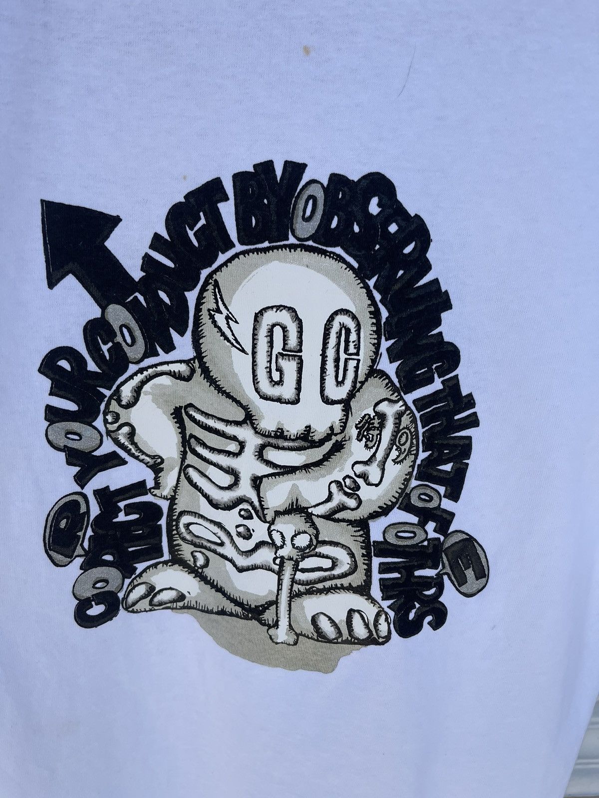 JNCO Last Drop🔥Rare🔥Candy Stripper Skates T Shirt Size US S / EU 44-46 / 1 - 4 Thumbnail