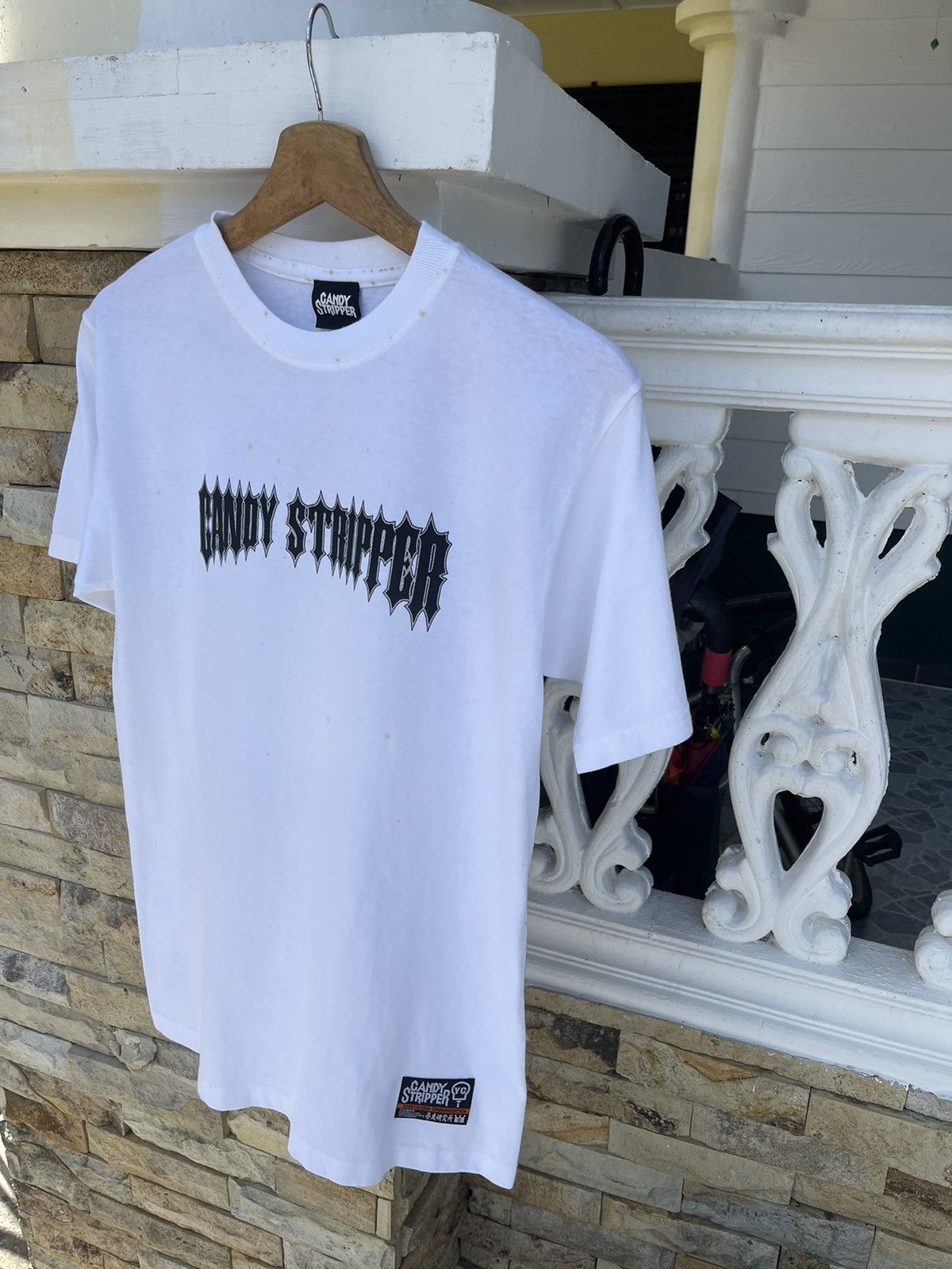 JNCO Last Drop🔥Rare🔥Candy Stripper Skates T Shirt Size US S / EU 44-46 / 1 - 1 Thumbnail