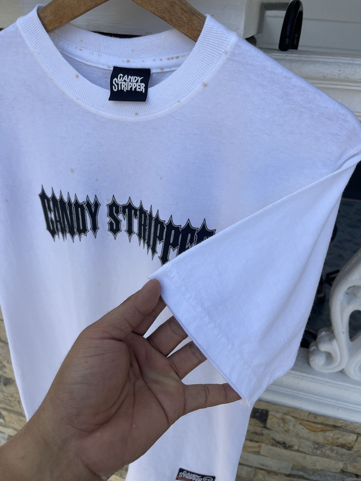 JNCO Last Drop🔥Rare🔥Candy Stripper Skates T Shirt Size US S / EU 44-46 / 1 - 8 Thumbnail