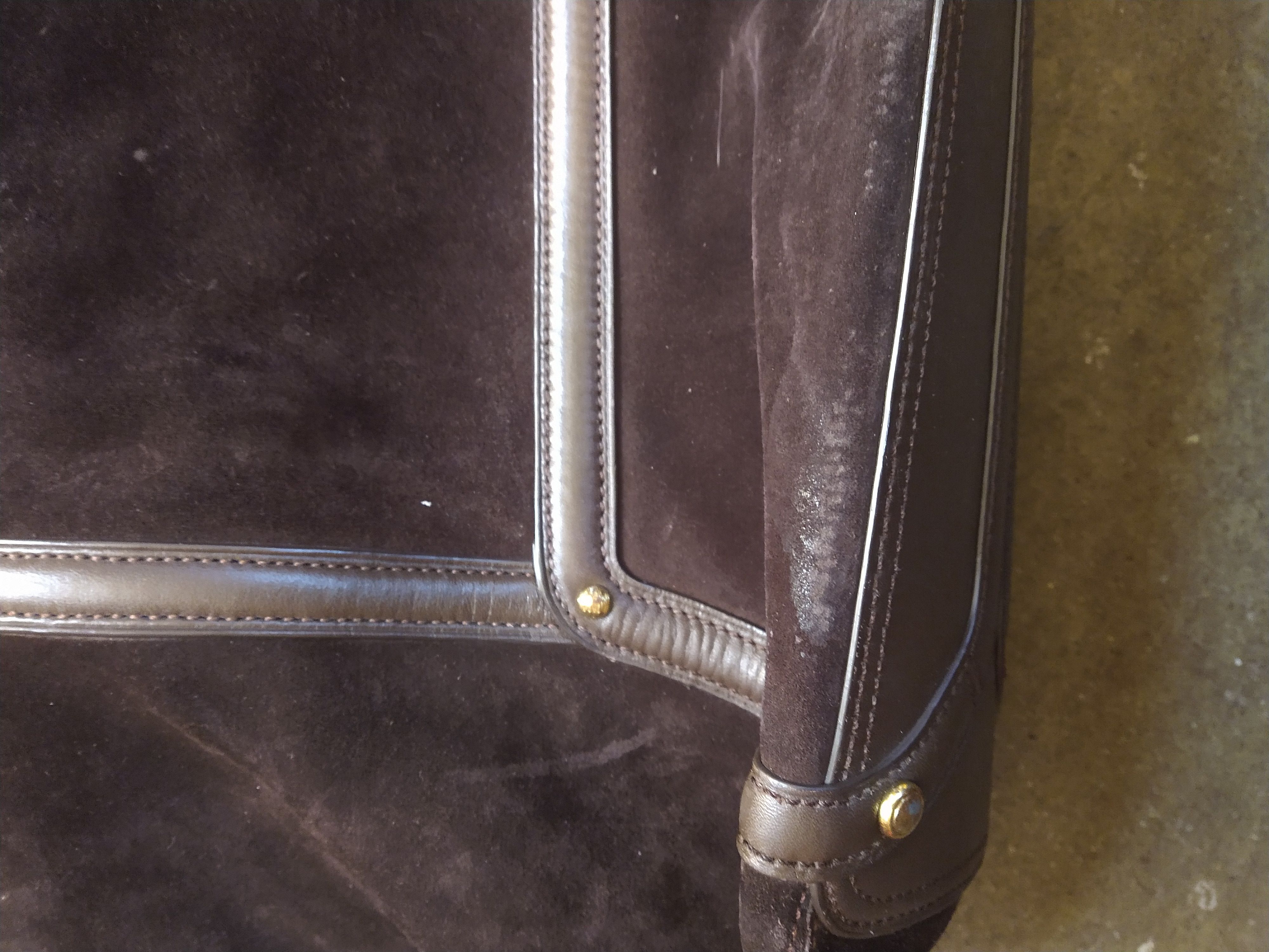 Tumi Tumi Tote Bag Suede Leather Dark Brown Size ONE SIZE - 11 Thumbnail
