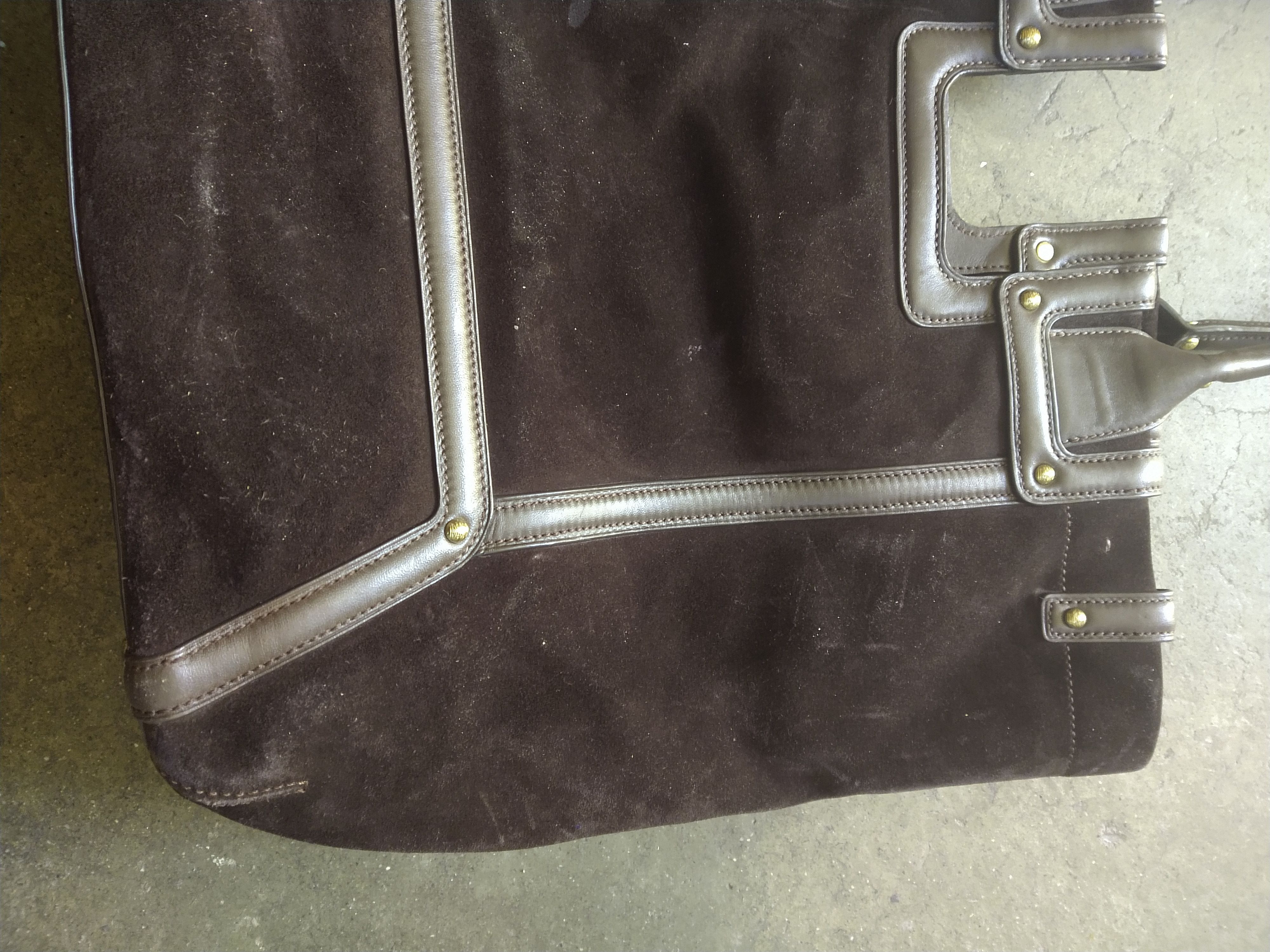 Tumi Tumi Tote Bag Suede Leather Dark Brown Size ONE SIZE - 5 Thumbnail
