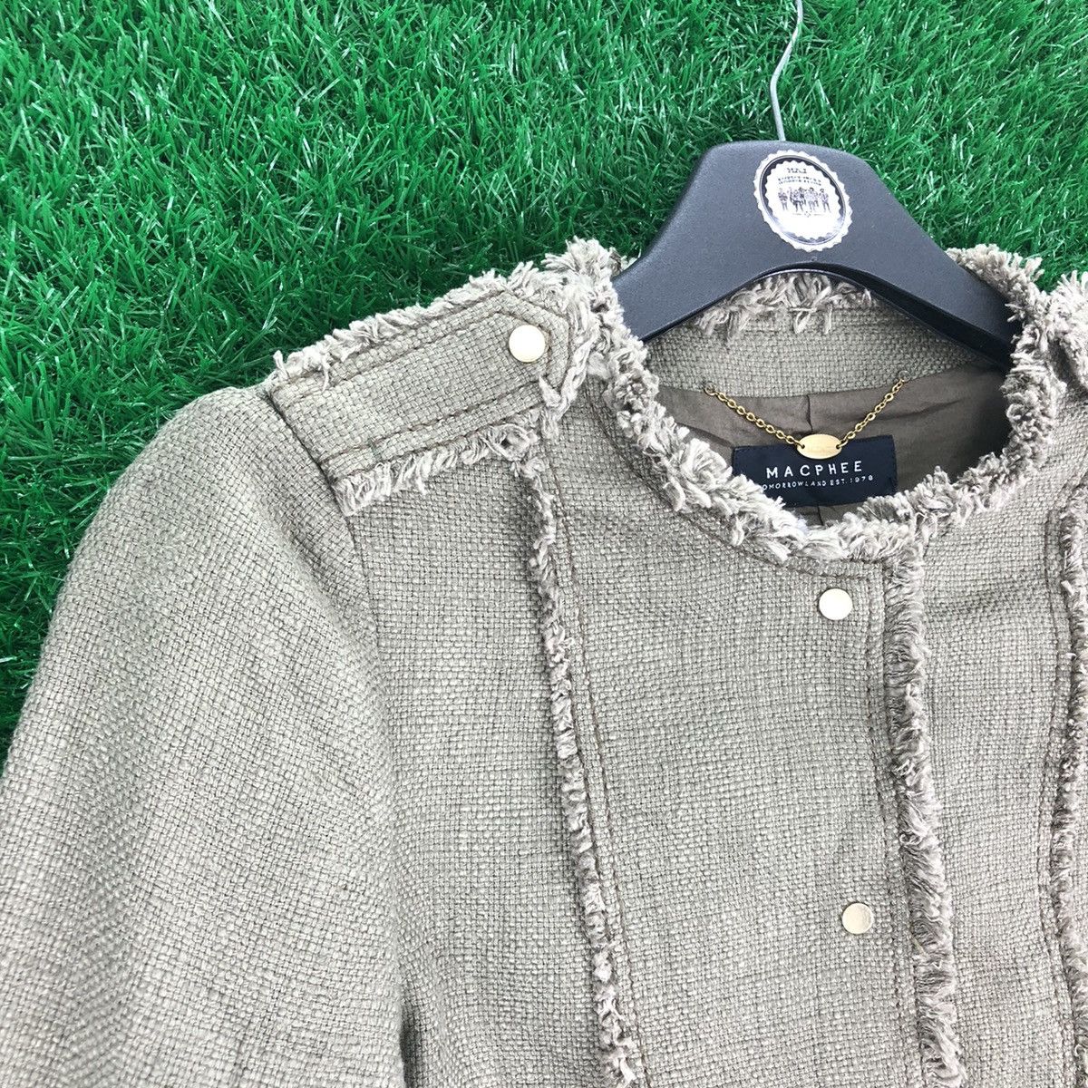 Tomorrowland Vintage 90's Macphee Tomorrowland Burlap Jacket Size XS / US 0-2 / IT 36-38 - 2 Thumbnail