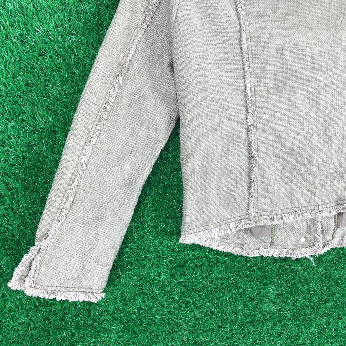 Tomorrowland Vintage 90's Macphee Tomorrowland Burlap Jacket Size XS / US 0-2 / IT 36-38 - 6 Thumbnail
