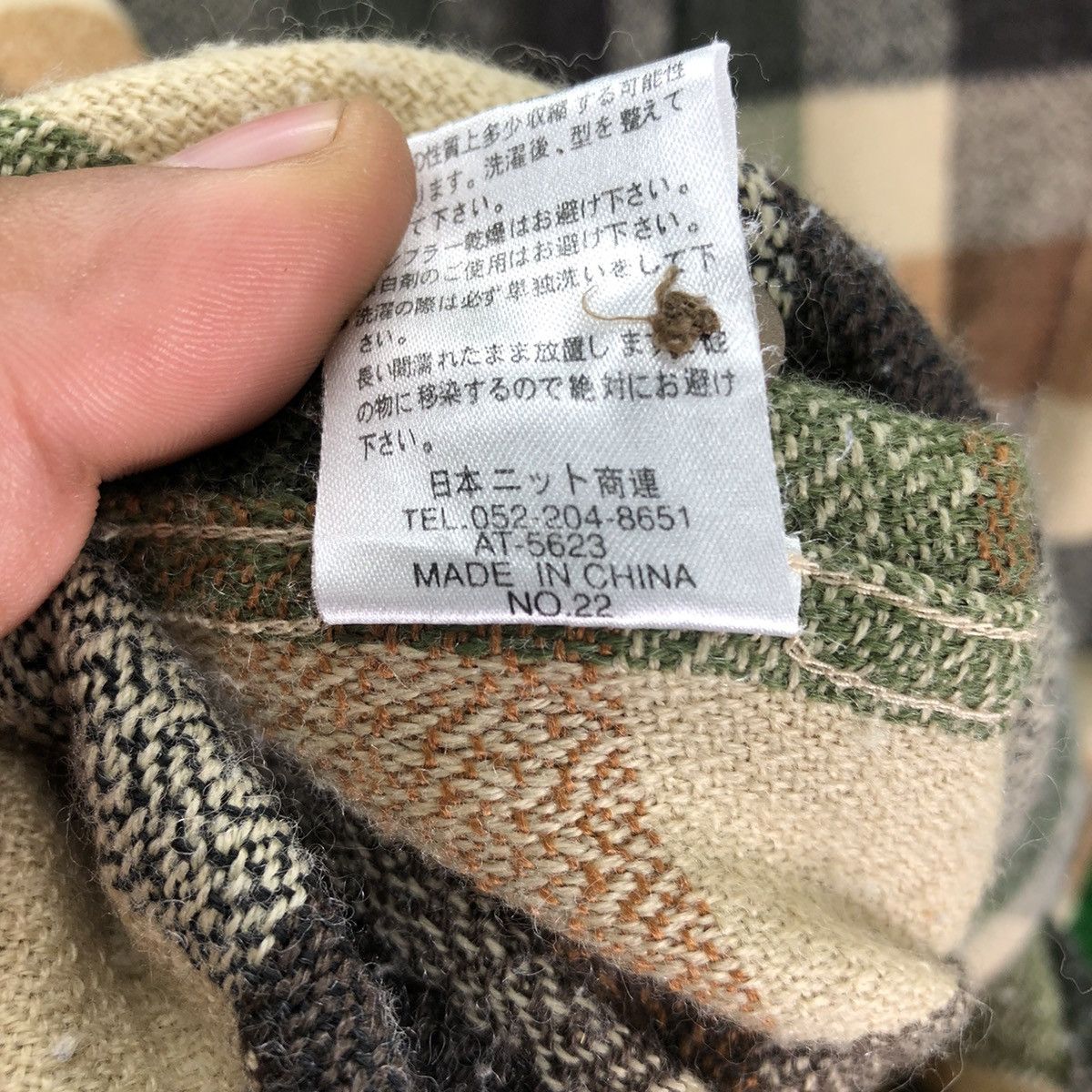 Japanese Brand Vintage Wool Flannel Checkered Single Pocket by Clef De Sol Size US XS / EU 42 / 0 - 14 Thumbnail