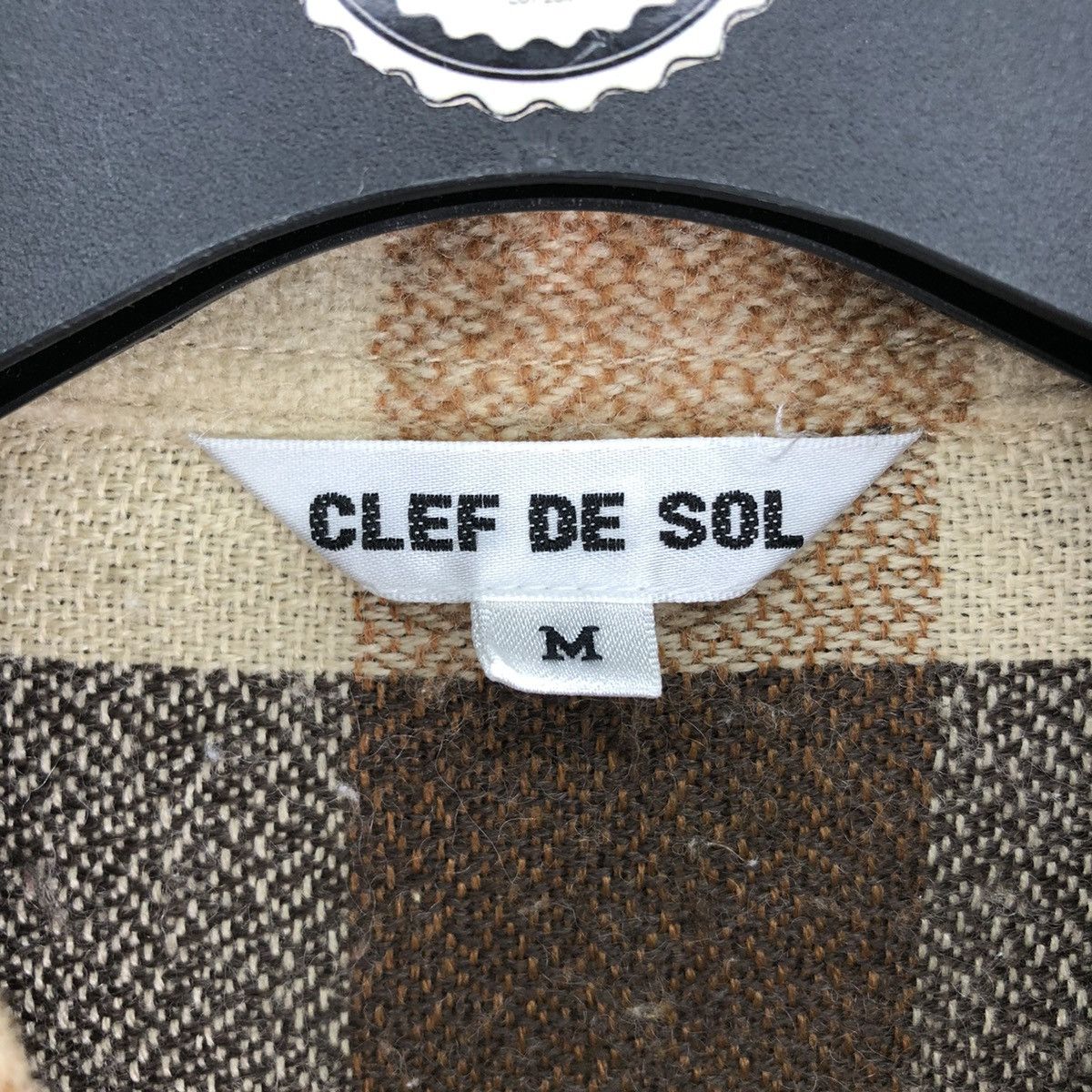 Japanese Brand Vintage Wool Flannel Checkered Single Pocket by Clef De Sol Size US XS / EU 42 / 0 - 11 Thumbnail