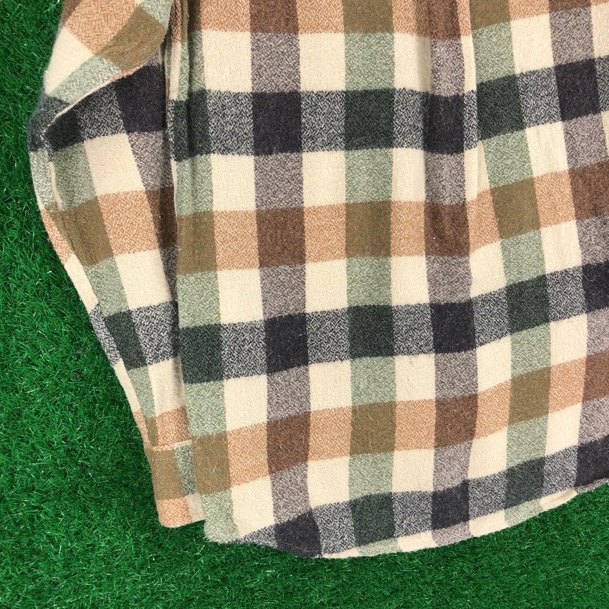 Japanese Brand Vintage Wool Flannel Checkered Single Pocket by Clef De Sol Size US XS / EU 42 / 0 - 6 Thumbnail