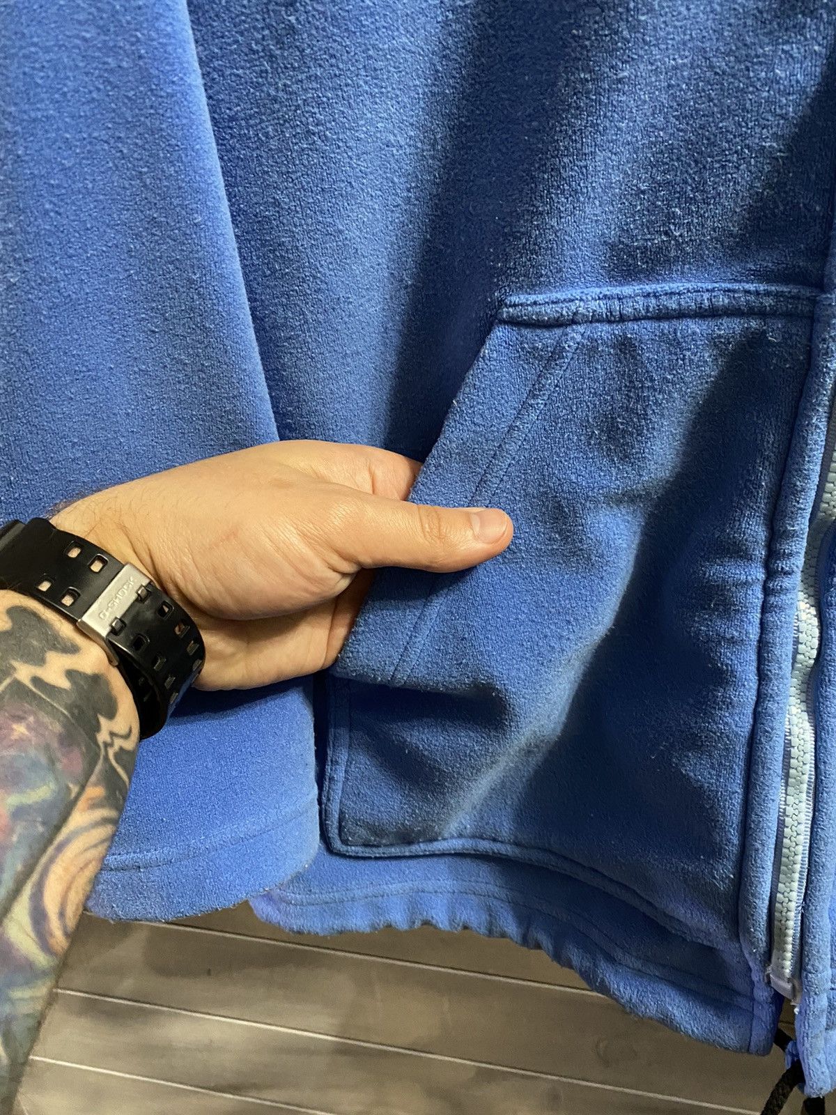 Diesel × Vintage Blue Rare Vintage Zip Fleece Diesel. Y2K style Big Logo. Size US S / EU 44-46 / 1 - 5 Thumbnail
