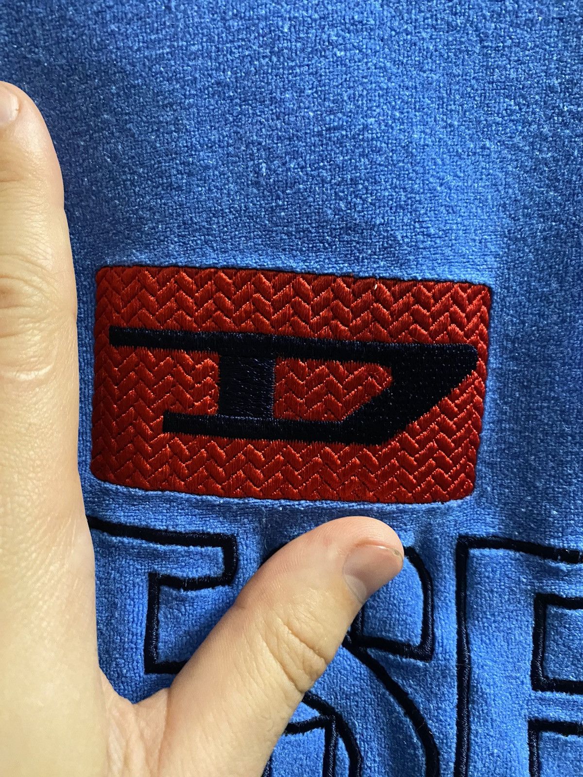 Diesel × Vintage Blue Rare Vintage Zip Fleece Diesel. Y2K style Big Logo. Size US S / EU 44-46 / 1 - 7 Thumbnail