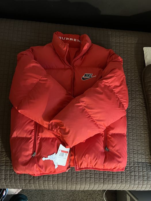 Supreme x Nike Reversible Puffy Jacket 'Red' | Men's Size L