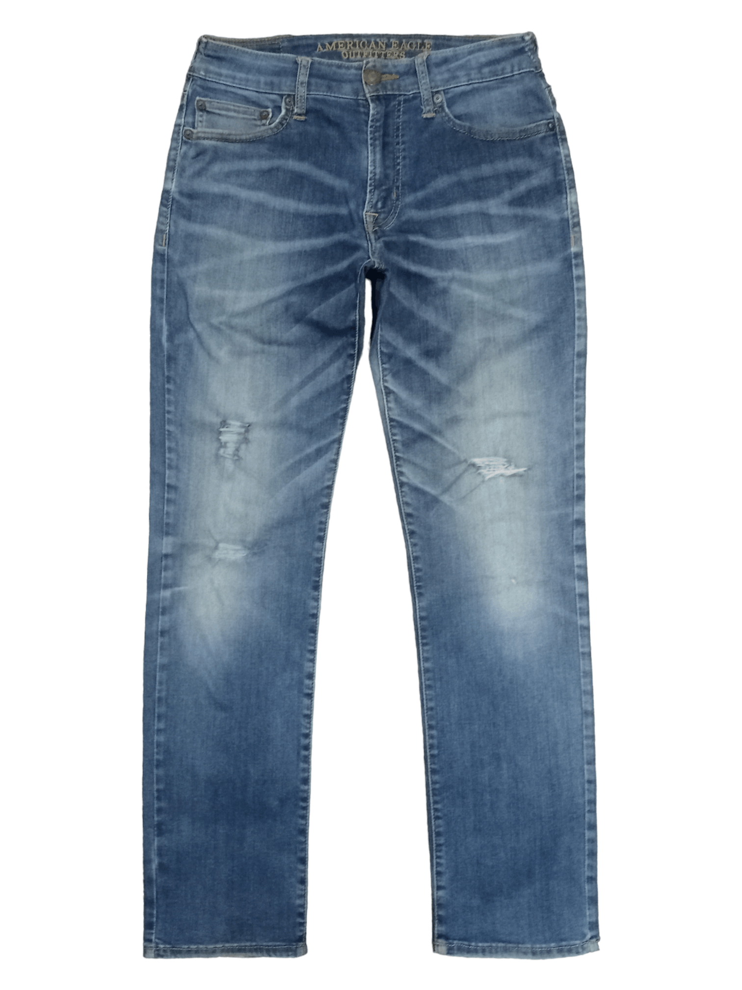 Japanese Brand SALES 🔥 Vintage Japanese Brand Blue Wash Distressed Jeans Size US 28 / EU 44 - 1 Thumbnail