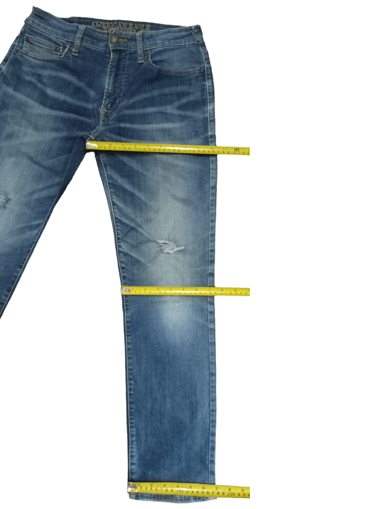Japanese Brand SALES 🔥 Vintage Japanese Brand Blue Wash Distressed Jeans Size US 28 / EU 44 - 11 Thumbnail