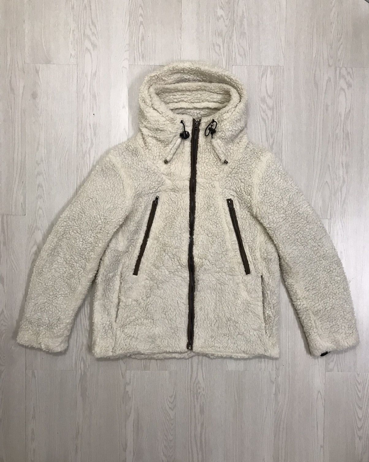 Japanese Brand × Vintage Vintage Japanese Brand Deep Pile Sherpa Jacket Hoodie Size US M / EU 48-50 / 2 - 1 Thumbnail