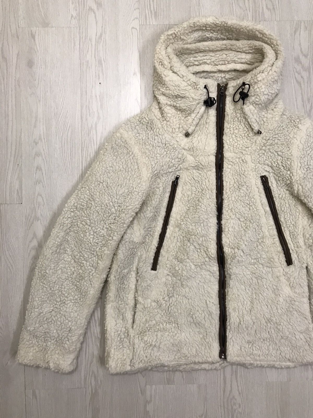 Japanese Brand × Vintage Vintage Japanese Brand Deep Pile Sherpa Jacket Hoodie Size US M / EU 48-50 / 2 - 3 Thumbnail