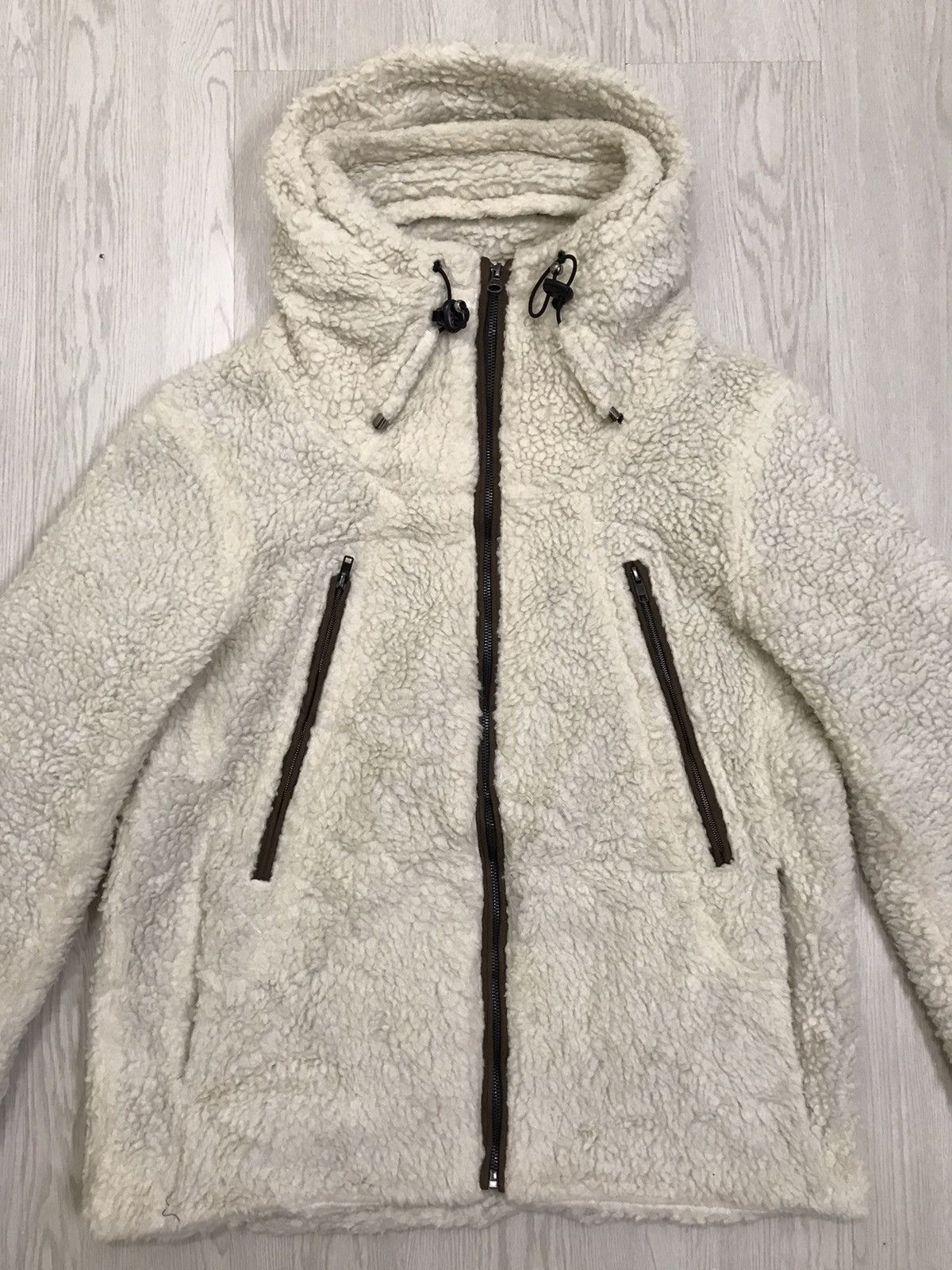 Japanese Brand × Vintage Vintage Japanese Brand Deep Pile Sherpa Jacket Hoodie Size US M / EU 48-50 / 2 - 2 Thumbnail