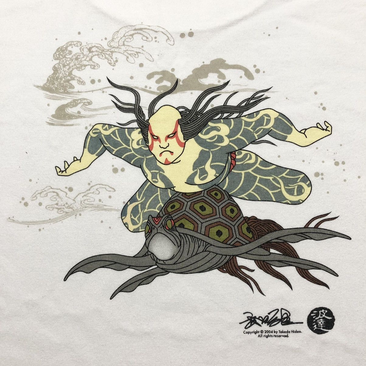 Japanese Brand Rare‼️🔥Vintage Takeda Hideo Designer White T-Shirt Size US M / EU 48-50 / 2 - 6 Thumbnail