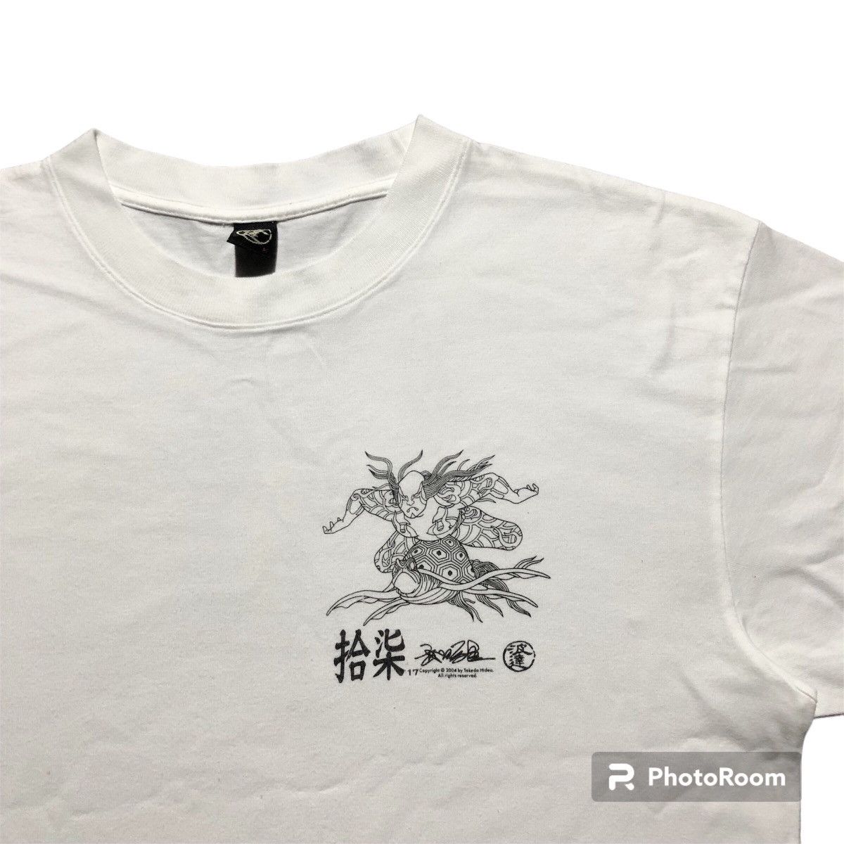 Japanese Brand Rare‼️🔥Vintage Takeda Hideo Designer White T-Shirt Size US M / EU 48-50 / 2 - 4 Thumbnail