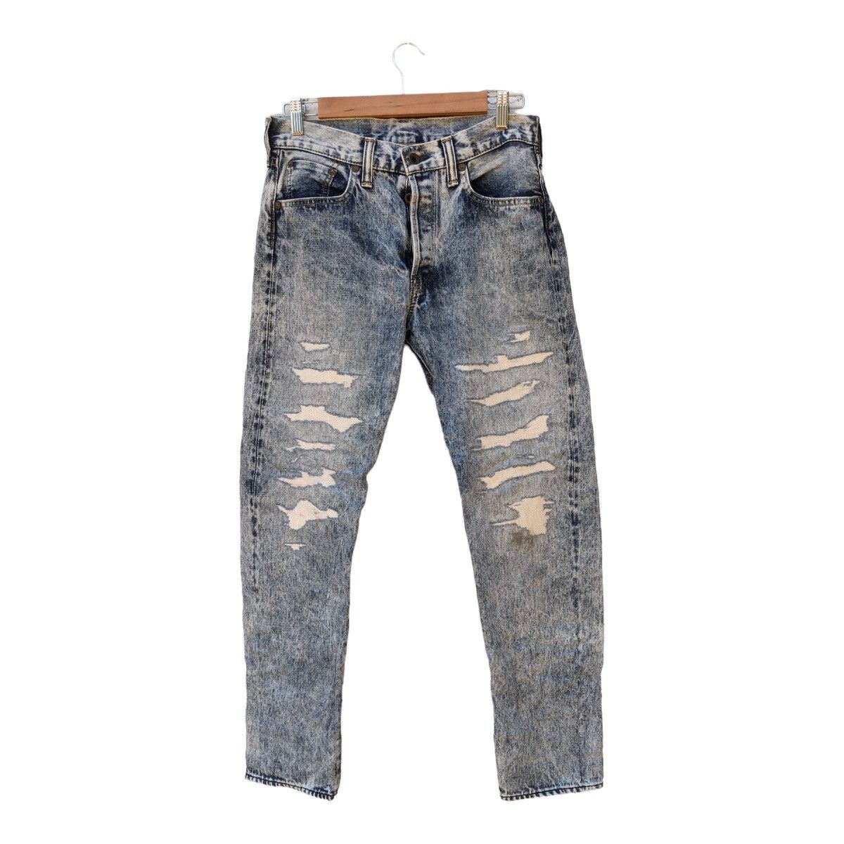 BRU NA BOINNE × Japanese Brand Bru Na Boinne Jeans Distress Denim Dirt Wash Size US 31 - 1 Thumbnail