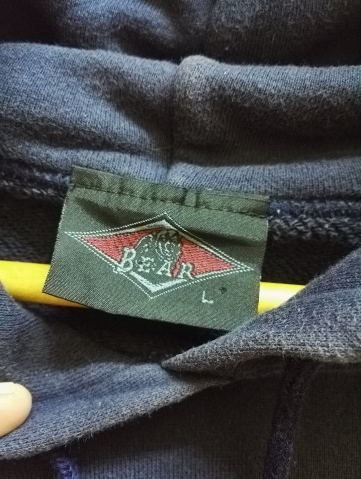 Japanese Brand Rare🔥 BEAR Hoodie Rainbow Line Made in Japan(c21) Size US L / EU 52-54 / 3 - 4 Thumbnail