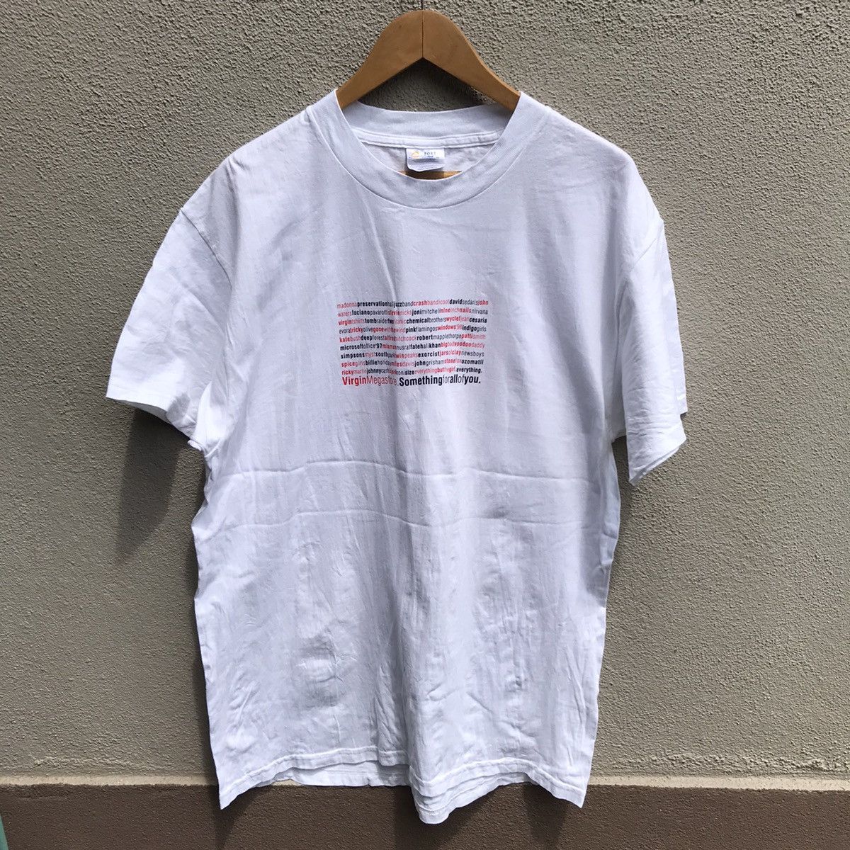Band Tees Vintage VIRGIN records promo tee bjork twin peaks Size US L / EU 52-54 / 3 - 1 Thumbnail
