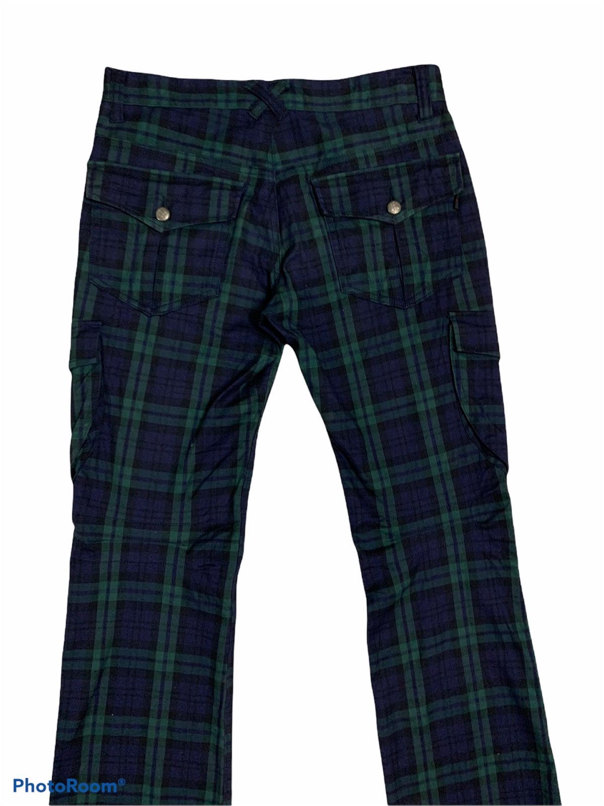 Japanese Brand × Seditionaries Wild Khakis Cargo Tartan Bondage Flare Pants Size US 32 / EU 48 - 5 Thumbnail