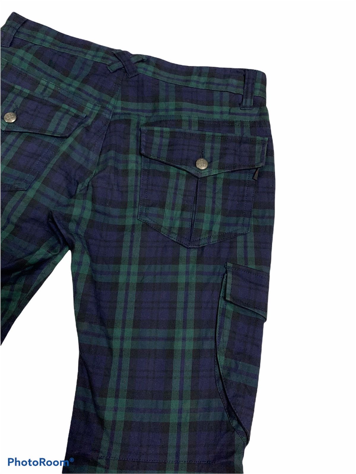 Japanese Brand × Seditionaries Wild Khakis Cargo Tartan Bondage Flare Pants Size US 32 / EU 48 - 6 Thumbnail