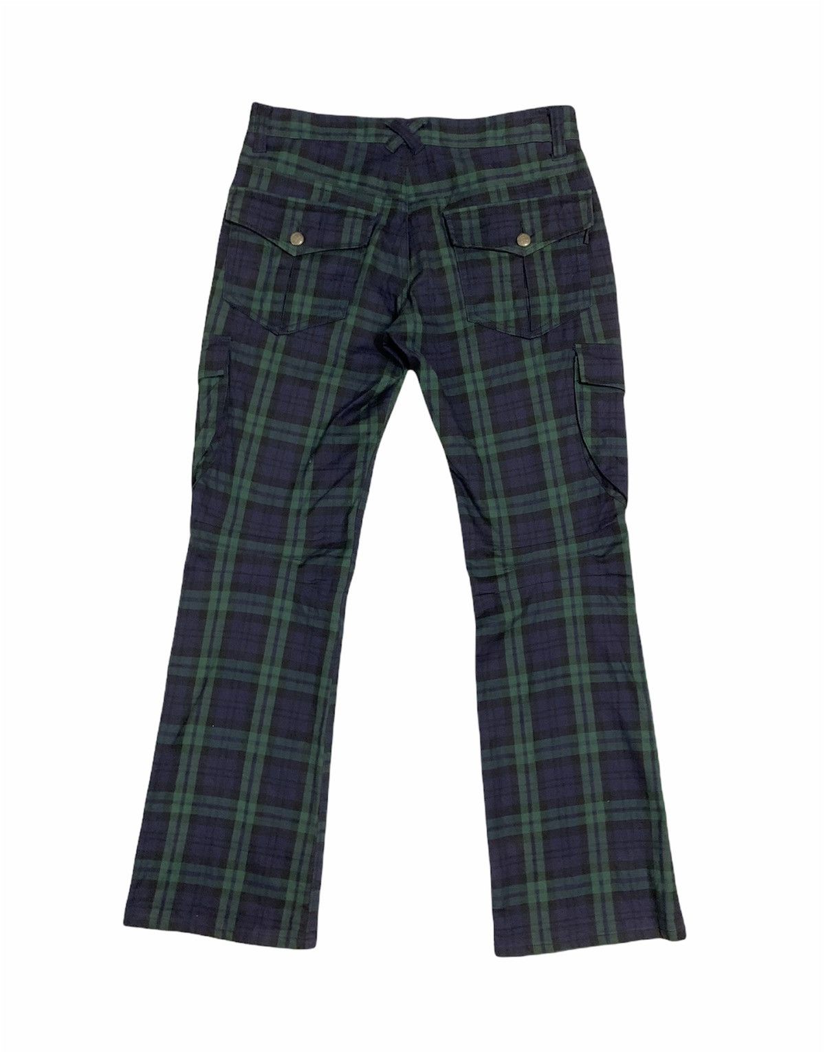 Japanese Brand × Seditionaries Wild Khakis Cargo Tartan Bondage Flare Pants Size US 32 / EU 48 - 4 Thumbnail
