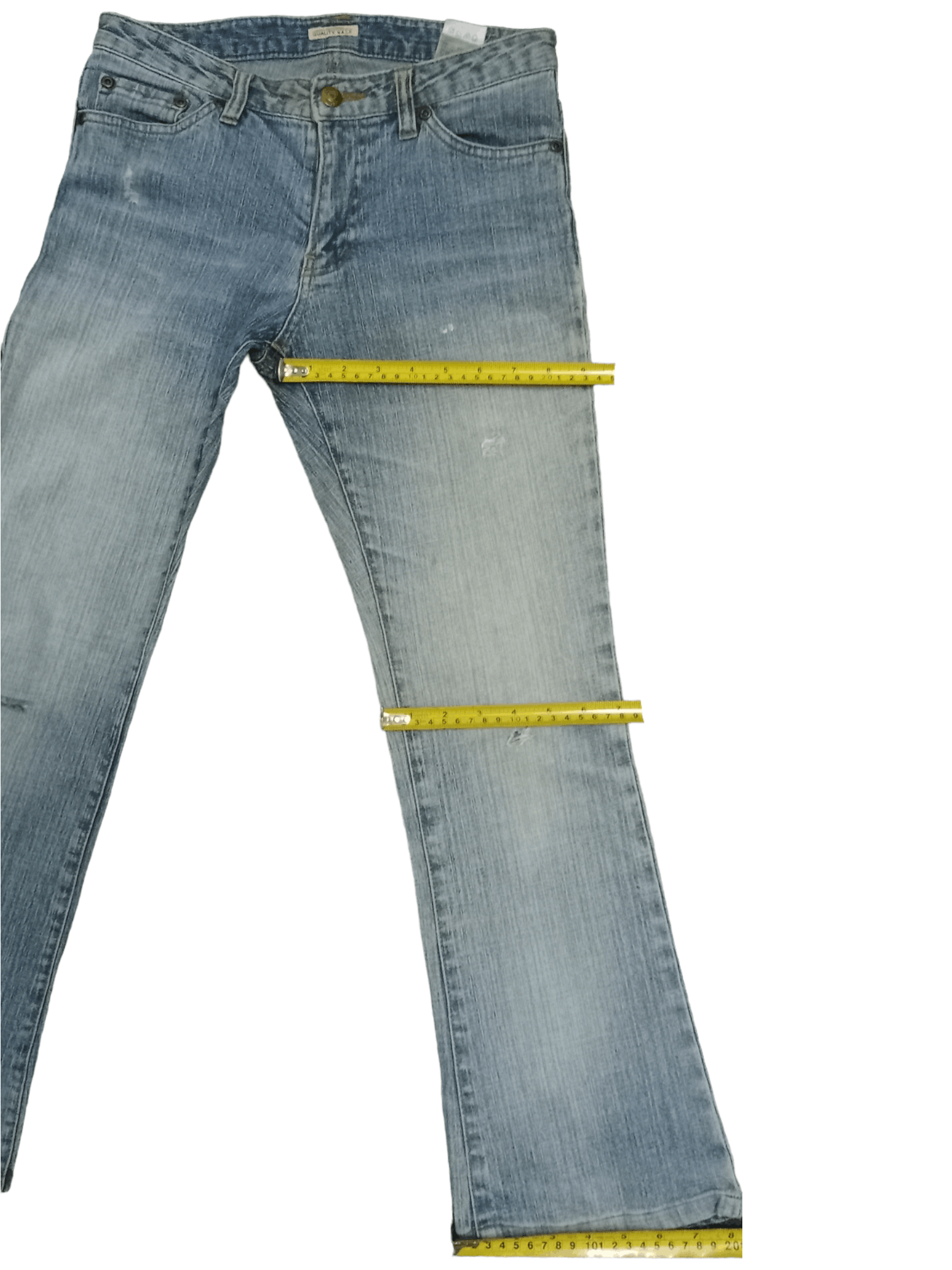 Japanese Brand Vintage Japanese Brand Blue Wash Distressed Flare Jeans Size US 28 / EU 44 - 9 Thumbnail