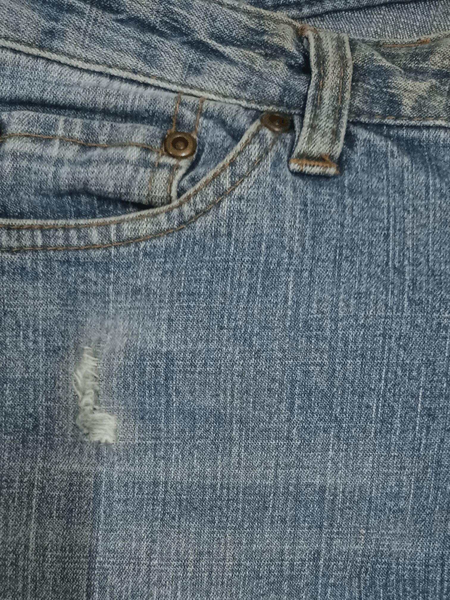 Japanese Brand Vintage Japanese Brand Blue Wash Distressed Flare Jeans Size US 28 / EU 44 - 4 Thumbnail