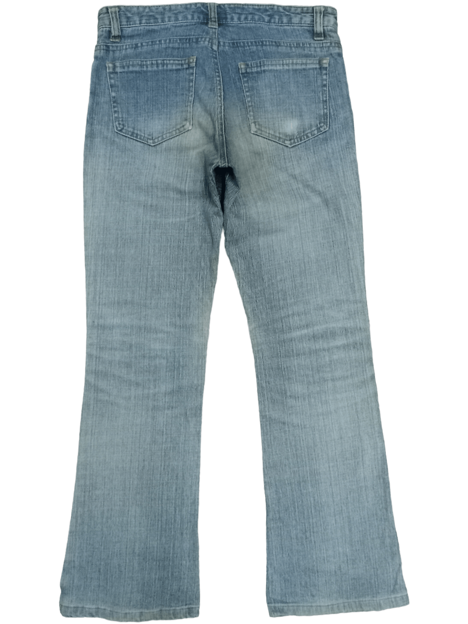 Japanese Brand Vintage Japanese Brand Blue Wash Distressed Flare Jeans Size US 28 / EU 44 - 2 Thumbnail
