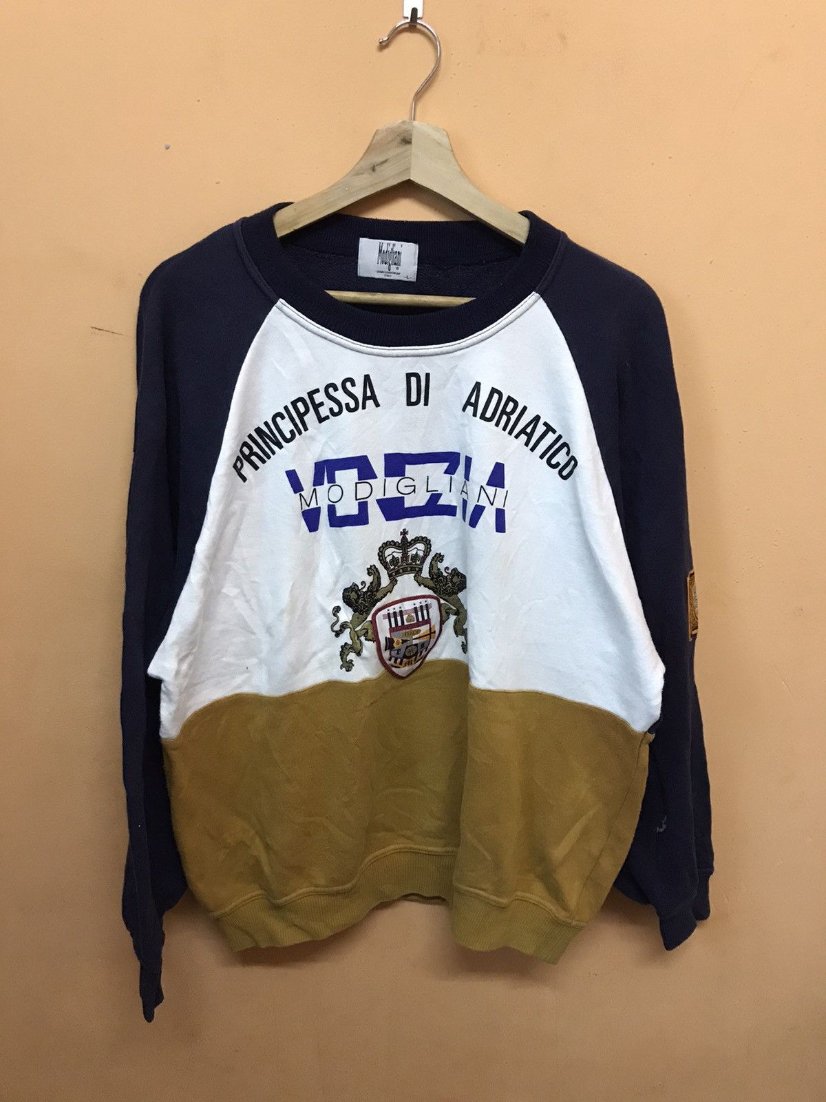 Other × Vintage ‼️VTG MODIGLIAN SPELLOUT MULTICOLOUR NICE DESIGN‼️ Size US L / EU 52-54 / 3 - 1 Thumbnail