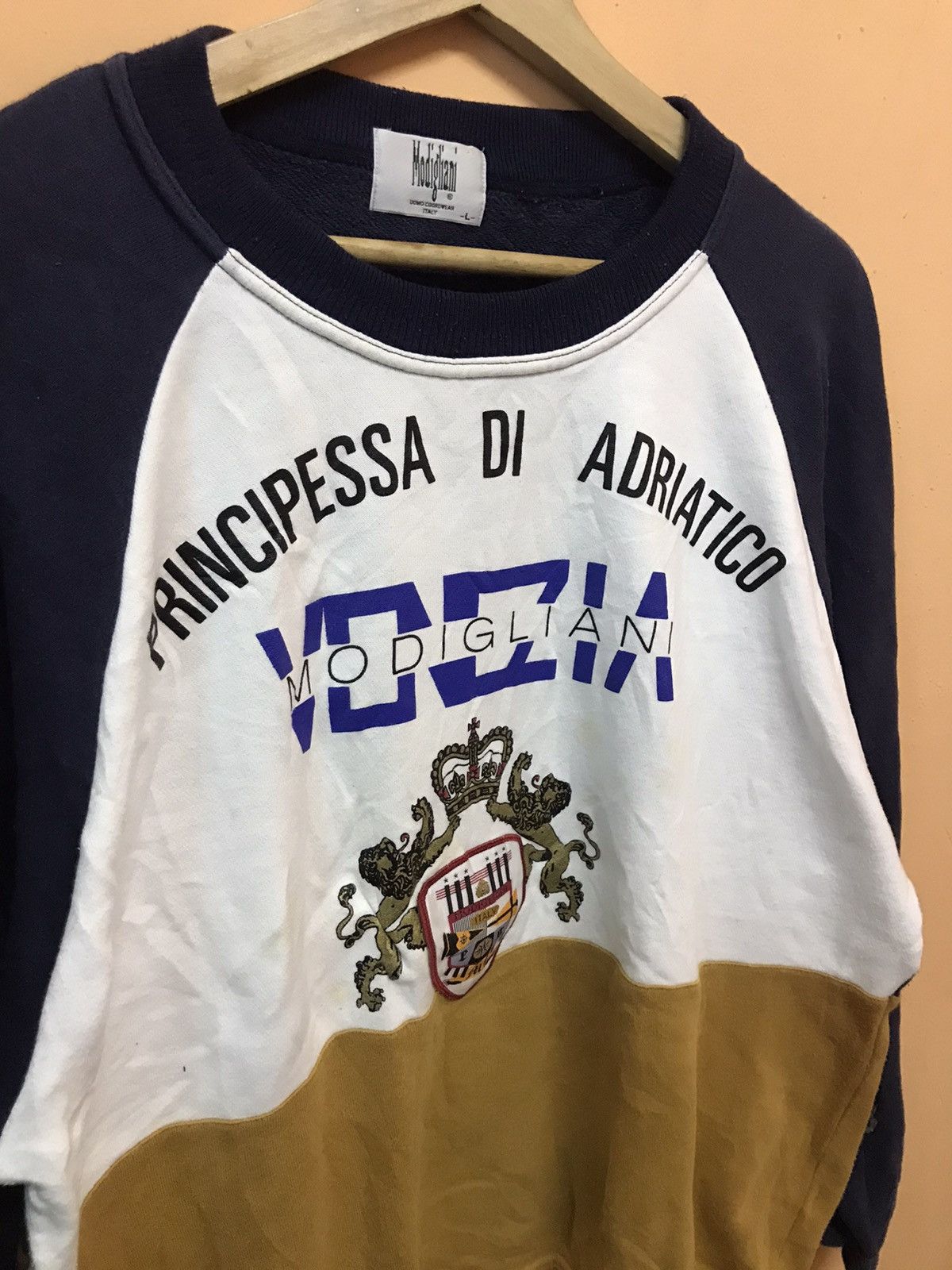 Other × Vintage ‼️VTG MODIGLIAN SPELLOUT MULTICOLOUR NICE DESIGN‼️ Size US L / EU 52-54 / 3 - 2 Thumbnail