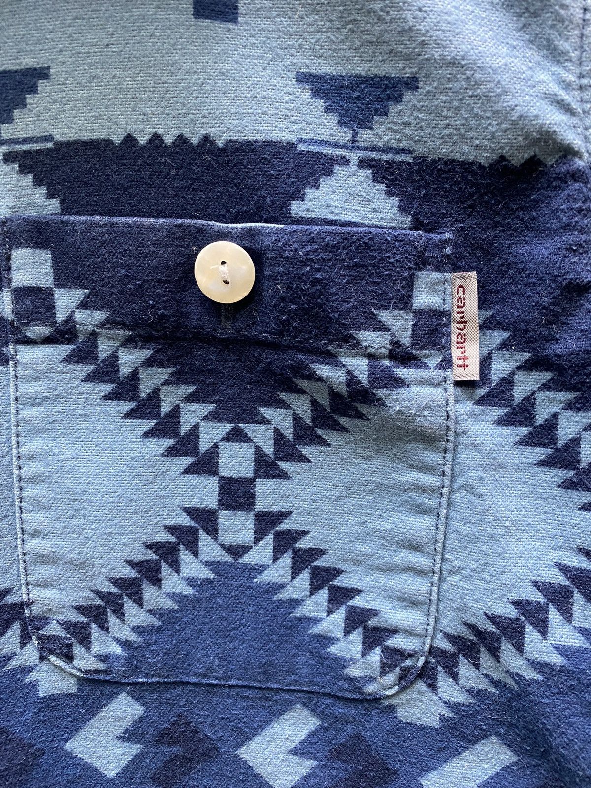 Other Carhartt WIP Long Sleeve Natural Shirt Men’s S Blue Aztec Size US S / EU 44-46 / 1 - 10 Thumbnail
