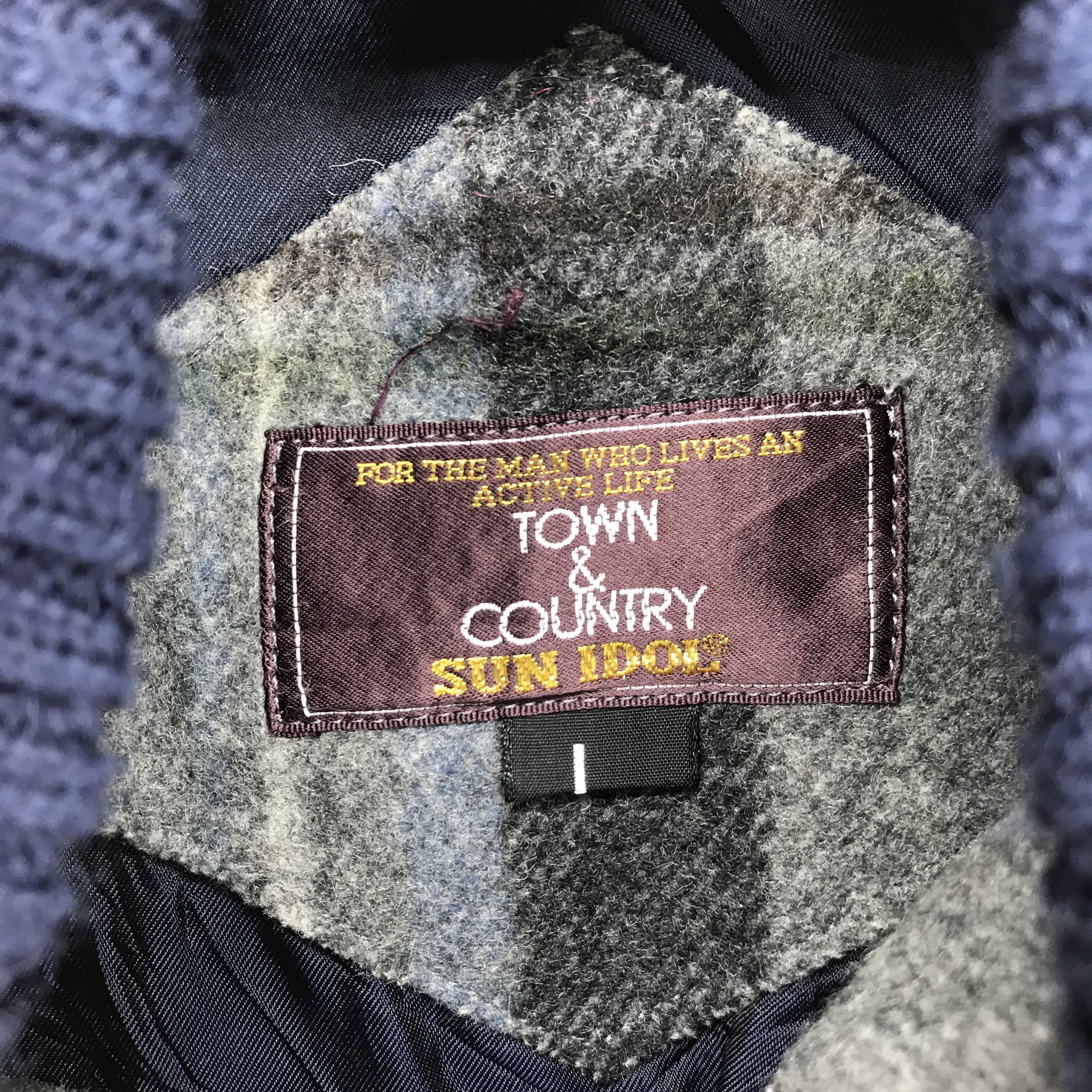 Vintage Town & Country Tartan Wool Varsity Jacket #2207-86 Size US M / EU 48-50 / 2 - 5 Thumbnail