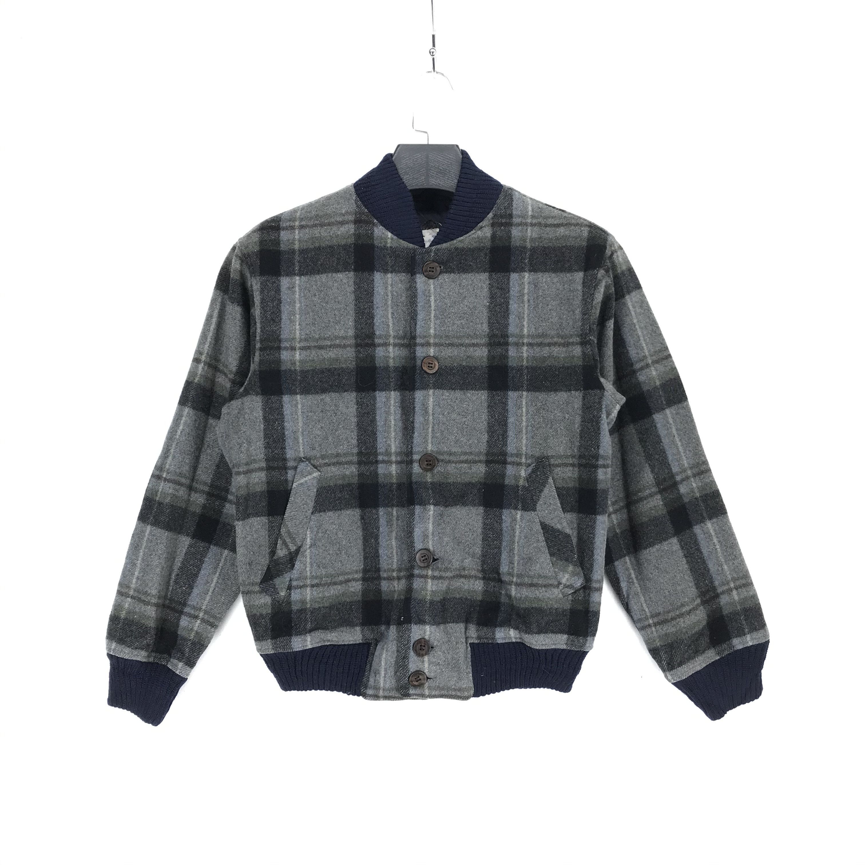 ジャケット・アウター J.PRESS 80s wool Harrington Jacket J. Press × Japanese Brand × Vintage J.Press wool Harrington Plaid