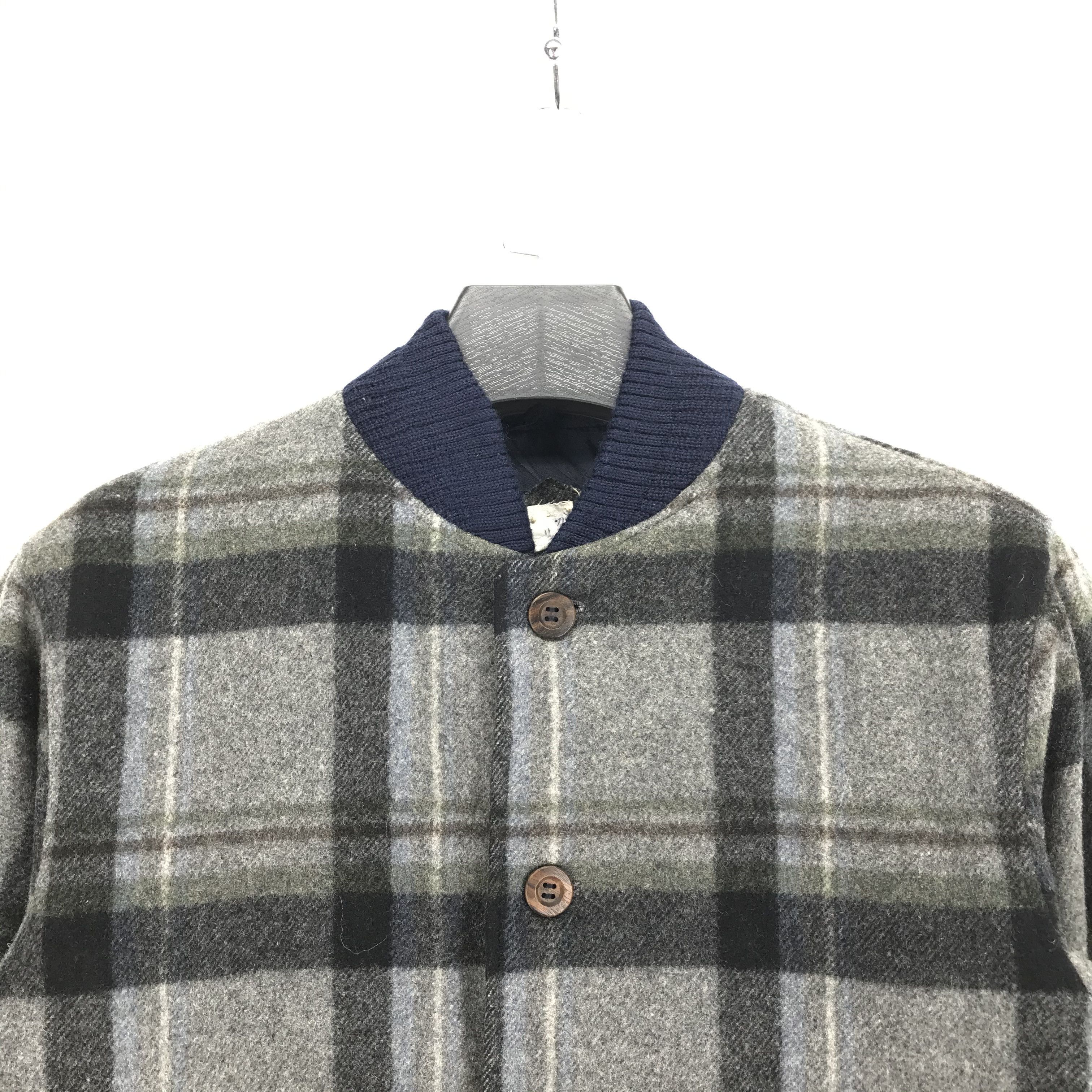 Vintage Town & Country Tartan Wool Varsity Jacket #2207-86 Size US M / EU 48-50 / 2 - 2 Thumbnail