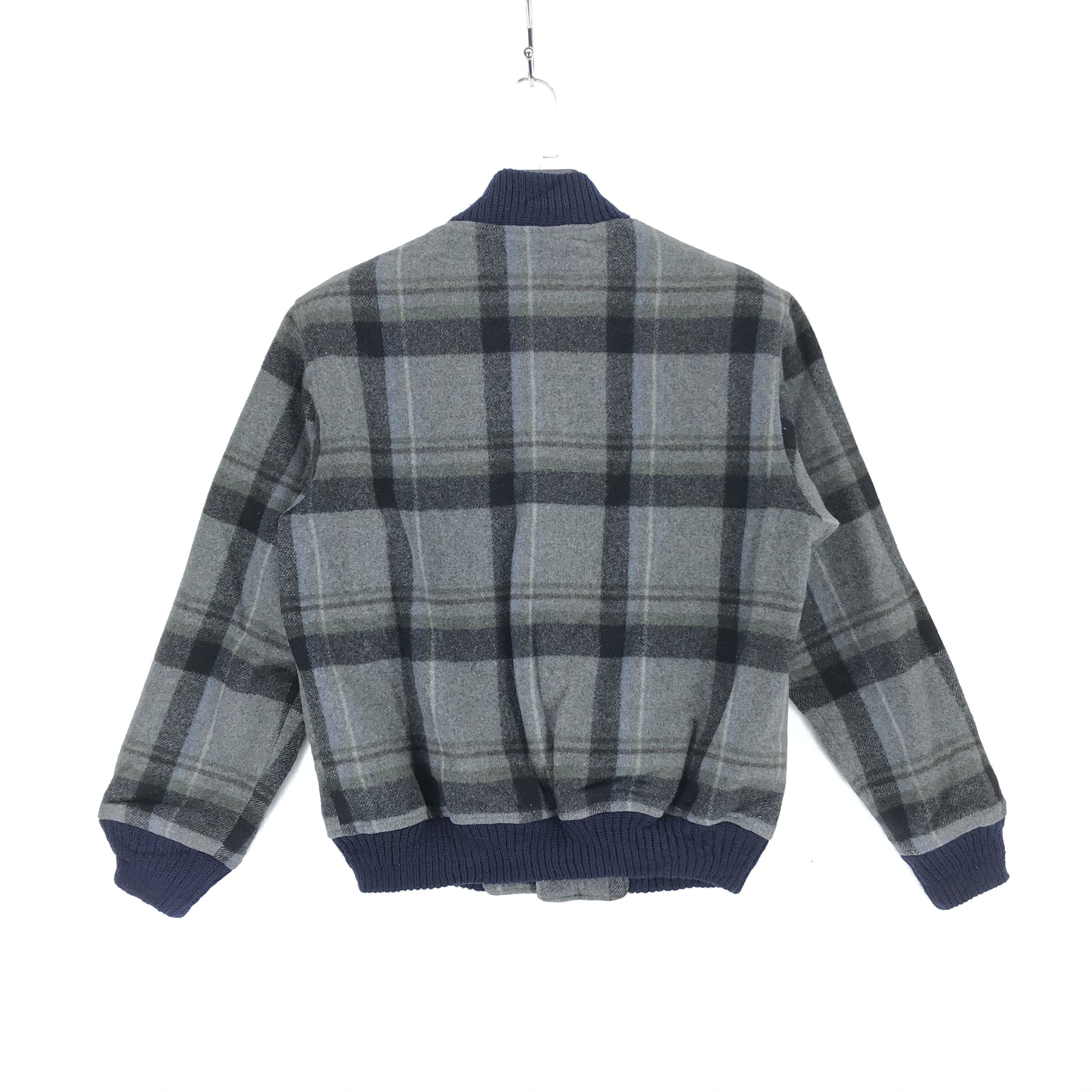 Vintage Town & Country Tartan Wool Varsity Jacket #2207-86 Size US M / EU 48-50 / 2 - 7 Thumbnail