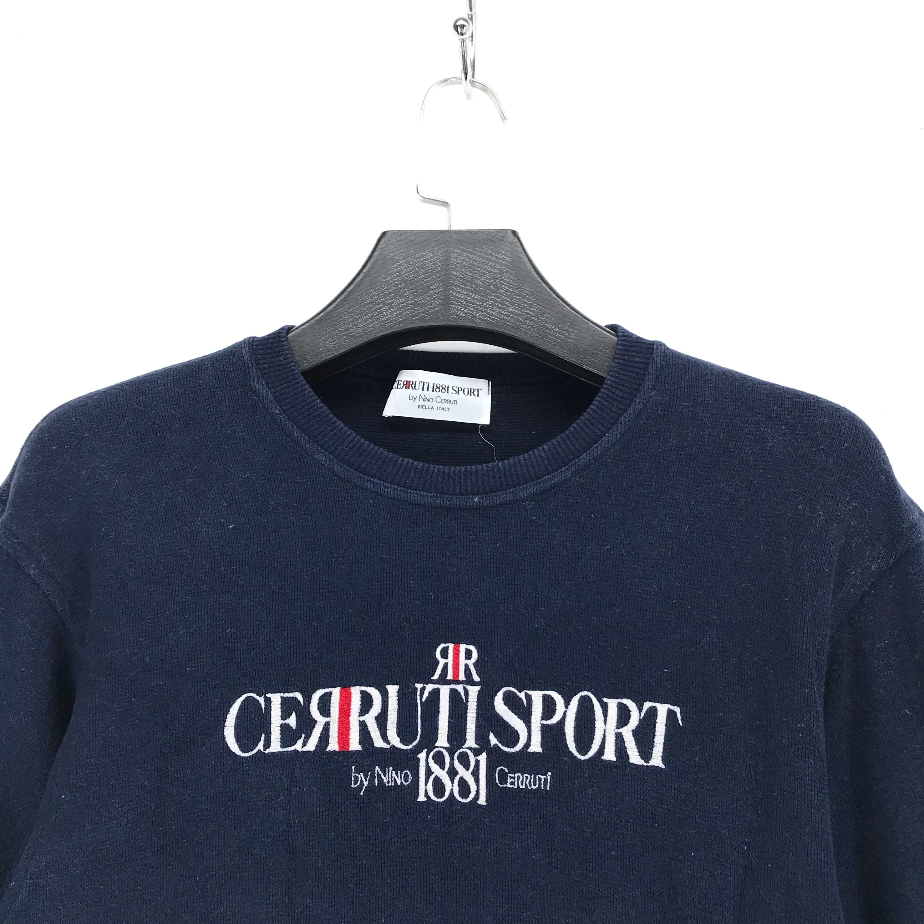 Cerruti 1881 CERRUTI SPORT 1881 Embroidery Big Logo Sweatshirt #2139-83 Size S / US 4 / IT 40 - 2 Thumbnail