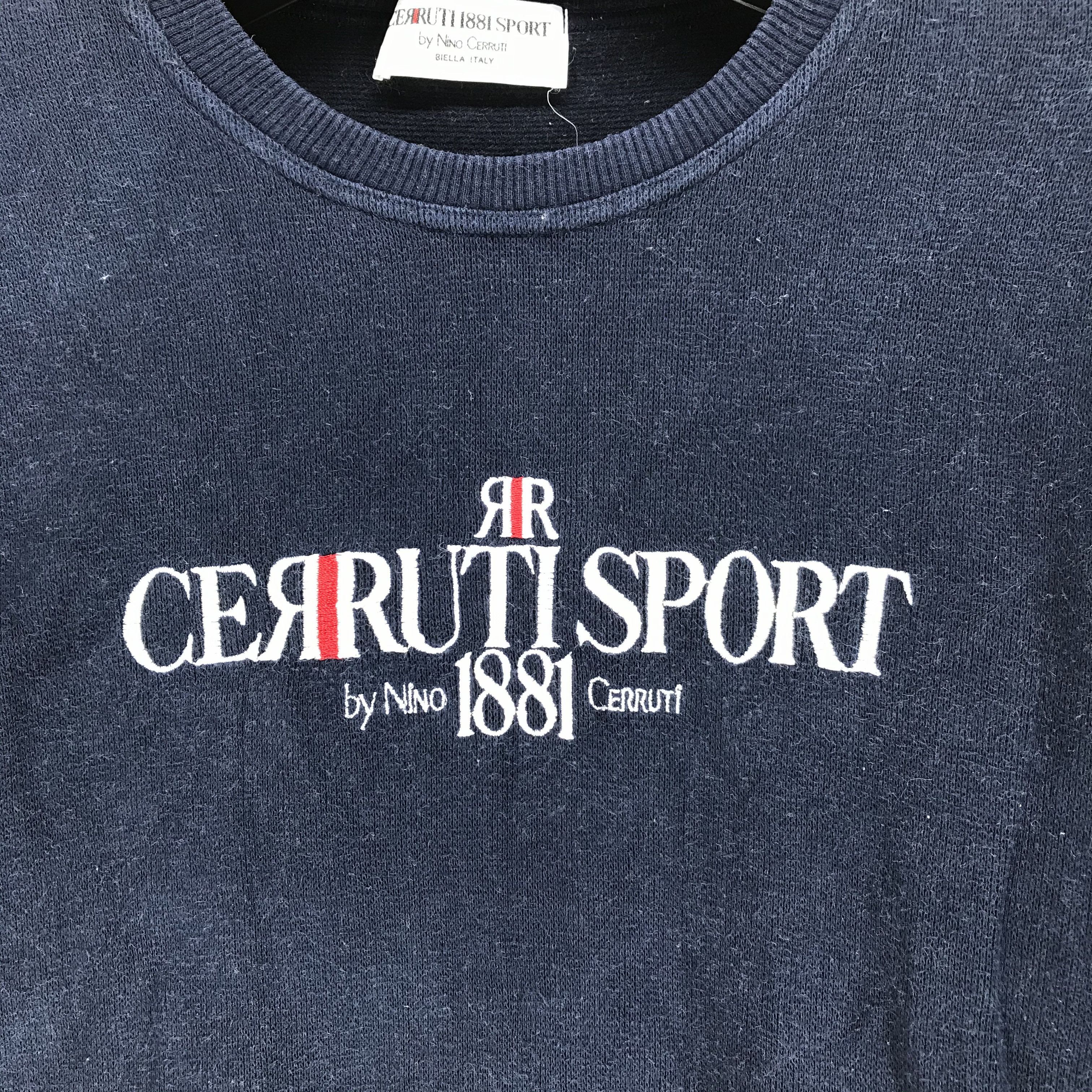 Cerruti 1881 CERRUTI SPORT 1881 Embroidery Big Logo Sweatshirt #2139-83 Size S / US 4 / IT 40 - 3 Thumbnail