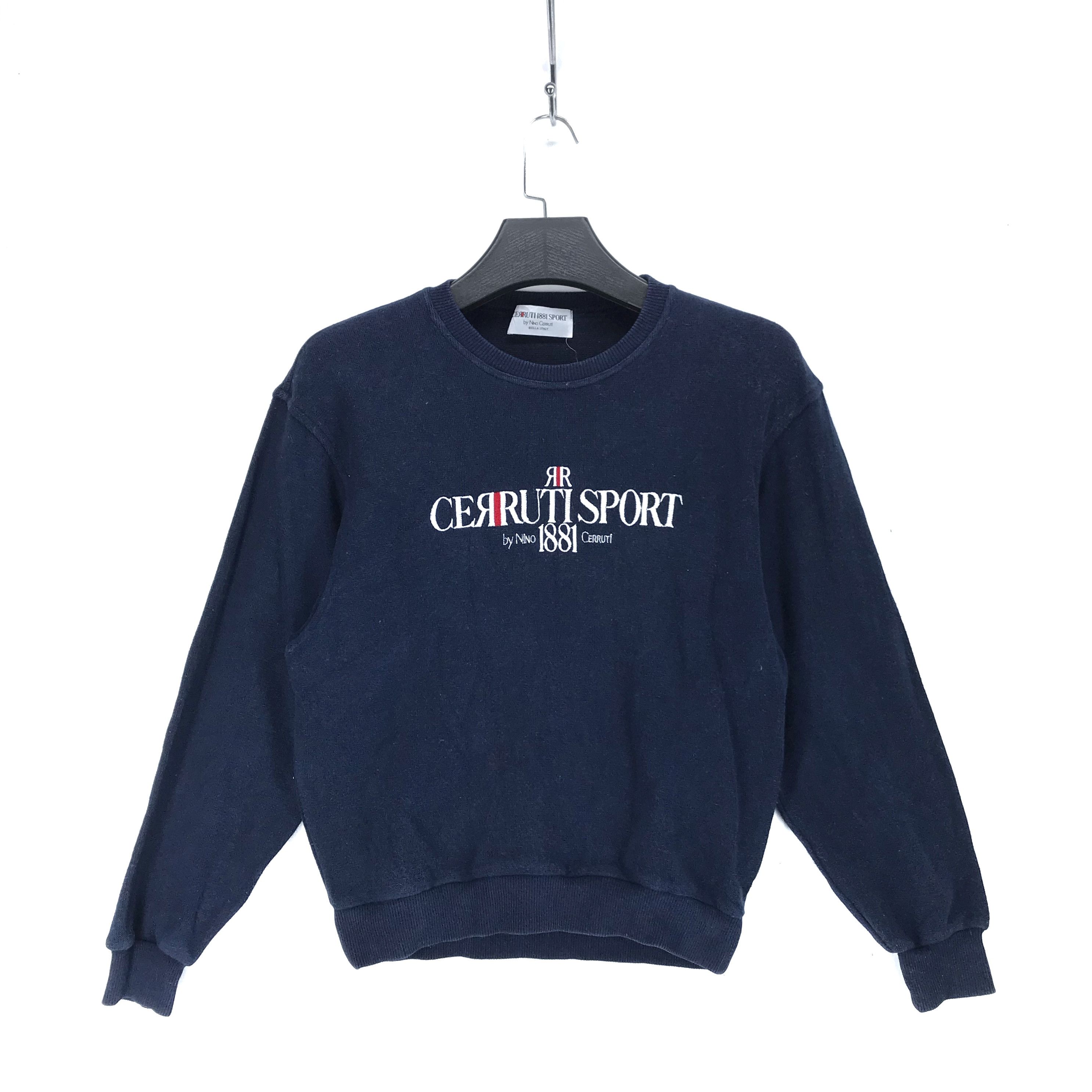 Cerruti 1881 CERRUTI SPORT 1881 Embroidery Big Logo Sweatshirt #2139-83 Size S / US 4 / IT 40 - 1 Thumbnail