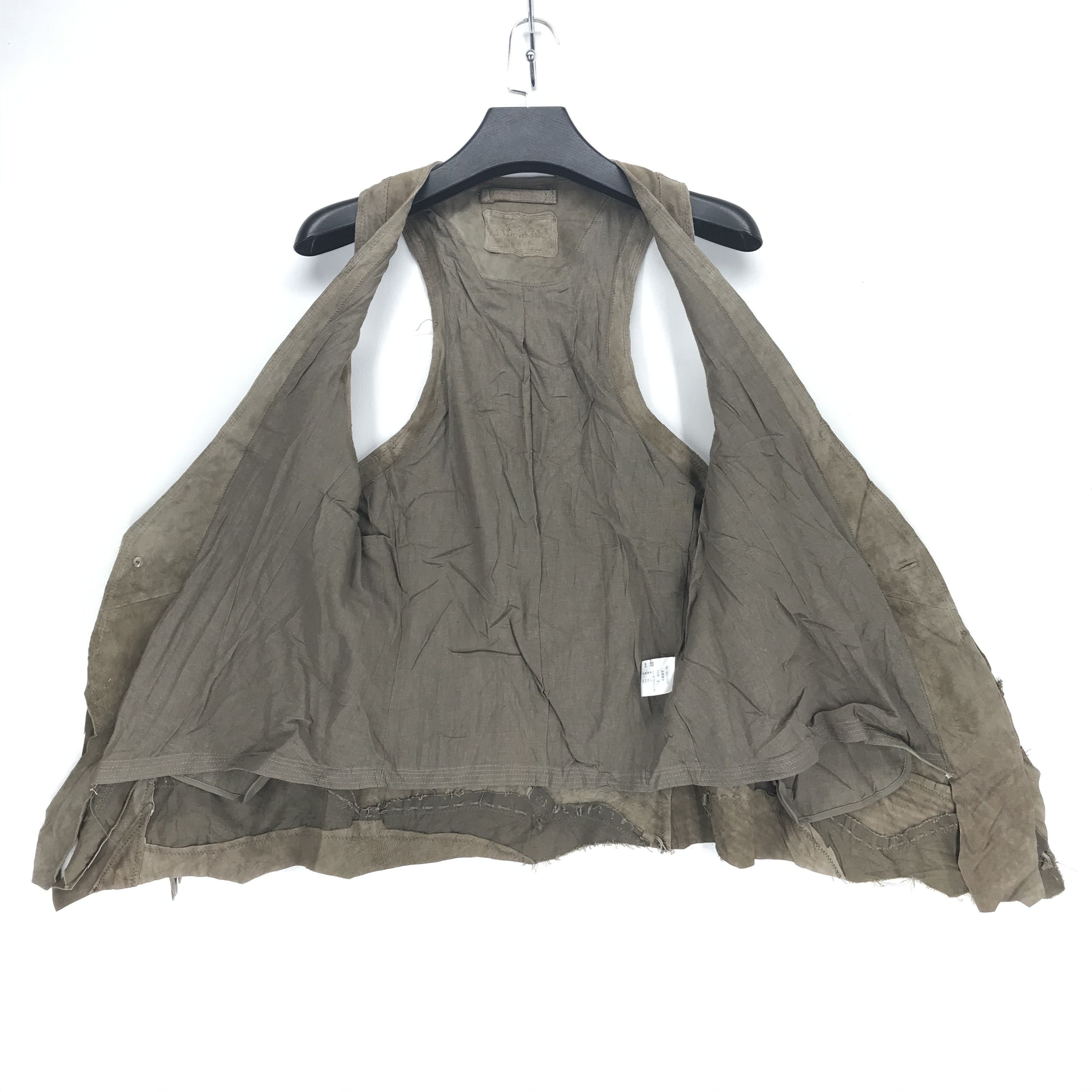 Genuine Leather Rare🔥 Goa Deconstructed Suede Leather Vest #2188-85 Size US S / EU 44-46 / 1 - 19 Thumbnail