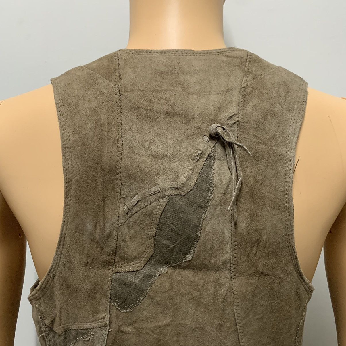 Genuine Leather Rare🔥 Goa Deconstructed Suede Leather Vest #2188-85 Size US S / EU 44-46 / 1 - 11 Thumbnail