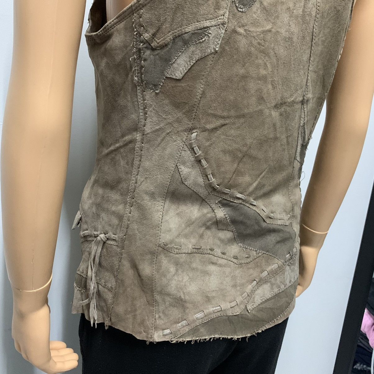 Genuine Leather Rare🔥 Goa Deconstructed Suede Leather Vest #2188-85 Size US S / EU 44-46 / 1 - 13 Thumbnail
