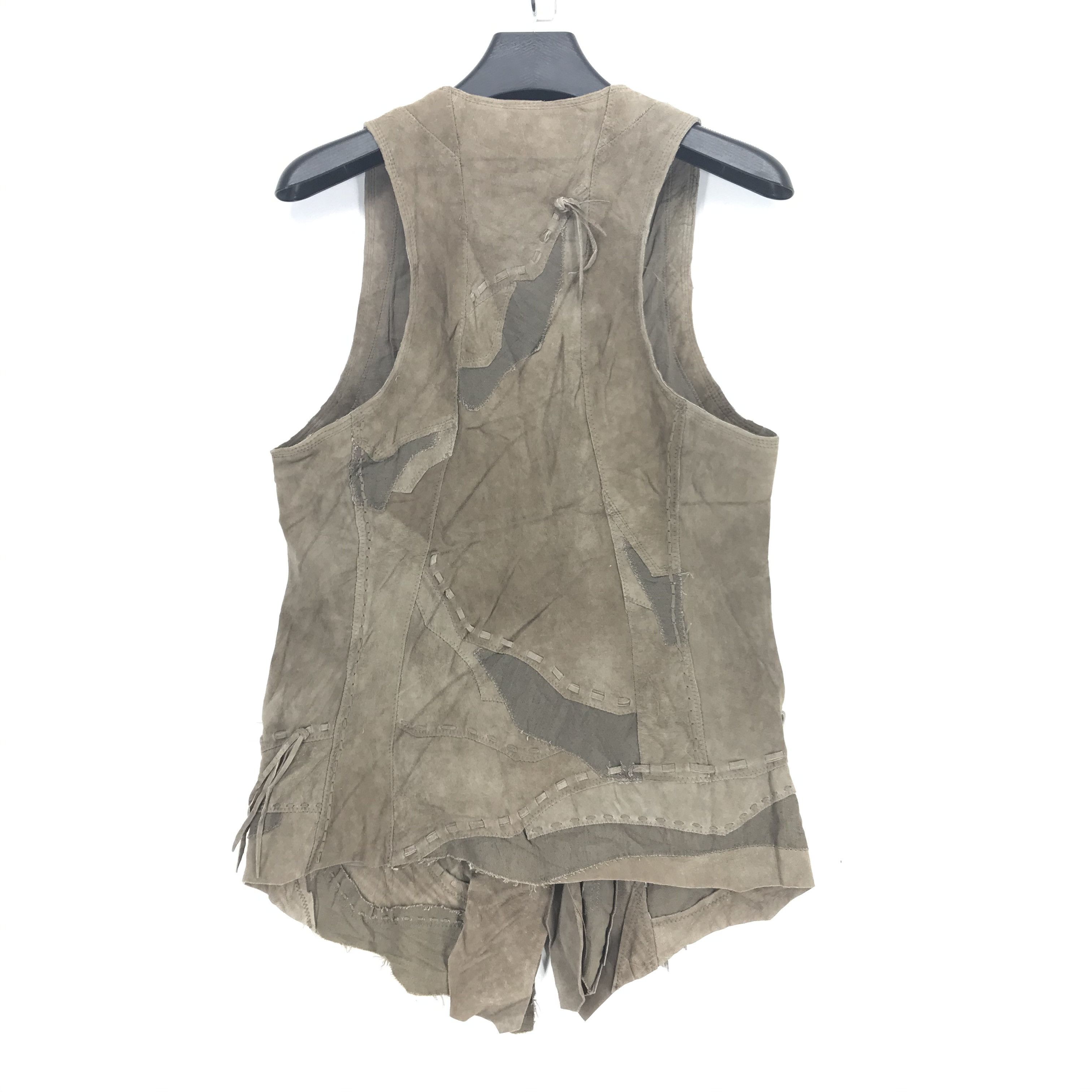 Genuine Leather Rare🔥 Goa Deconstructed Suede Leather Vest #2188-85 Size US S / EU 44-46 / 1 - 23 Thumbnail