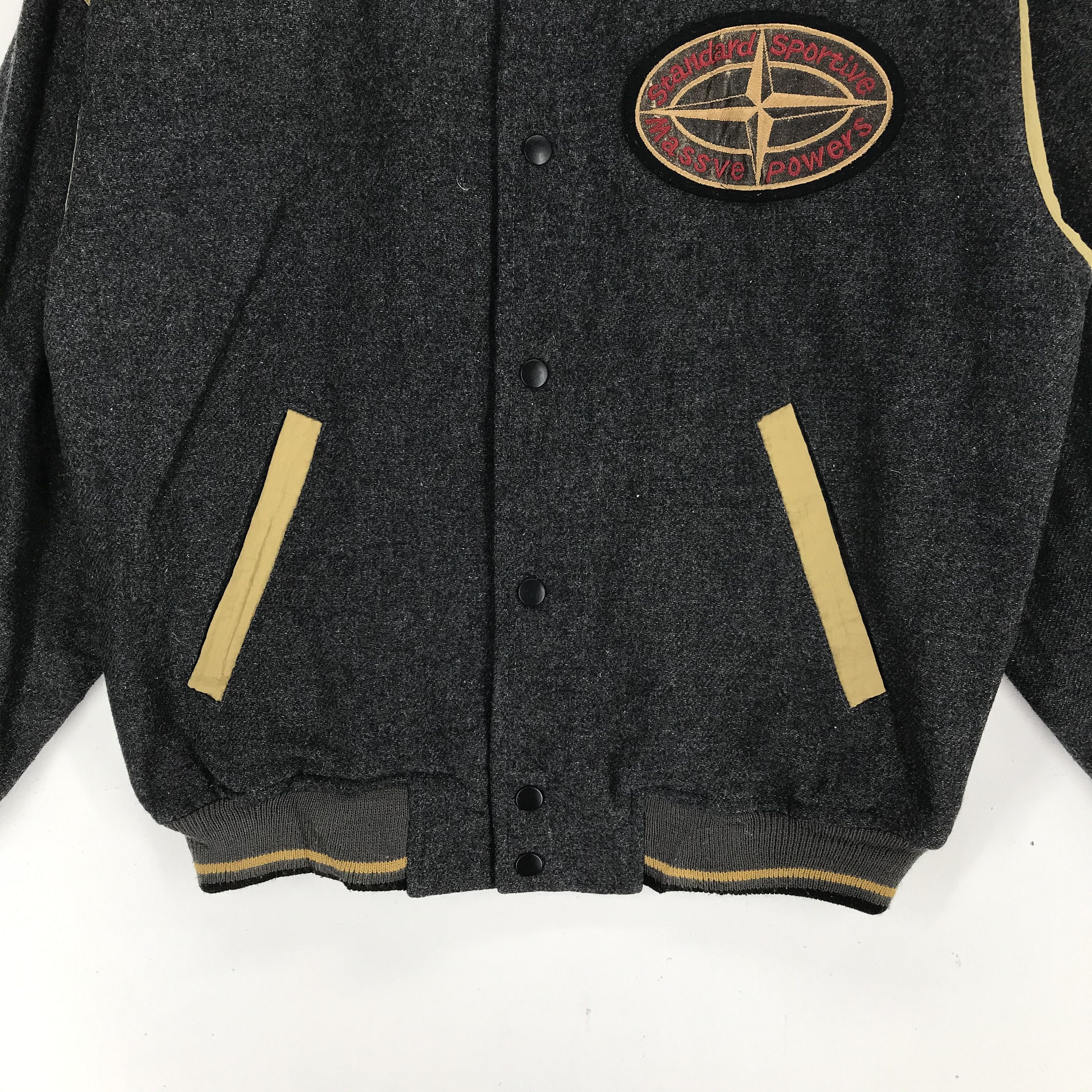 Japanese Brand Standard Sportive Massive Powers Wool Varsity #2204-86 Size US M / EU 48-50 / 2 - 4 Thumbnail