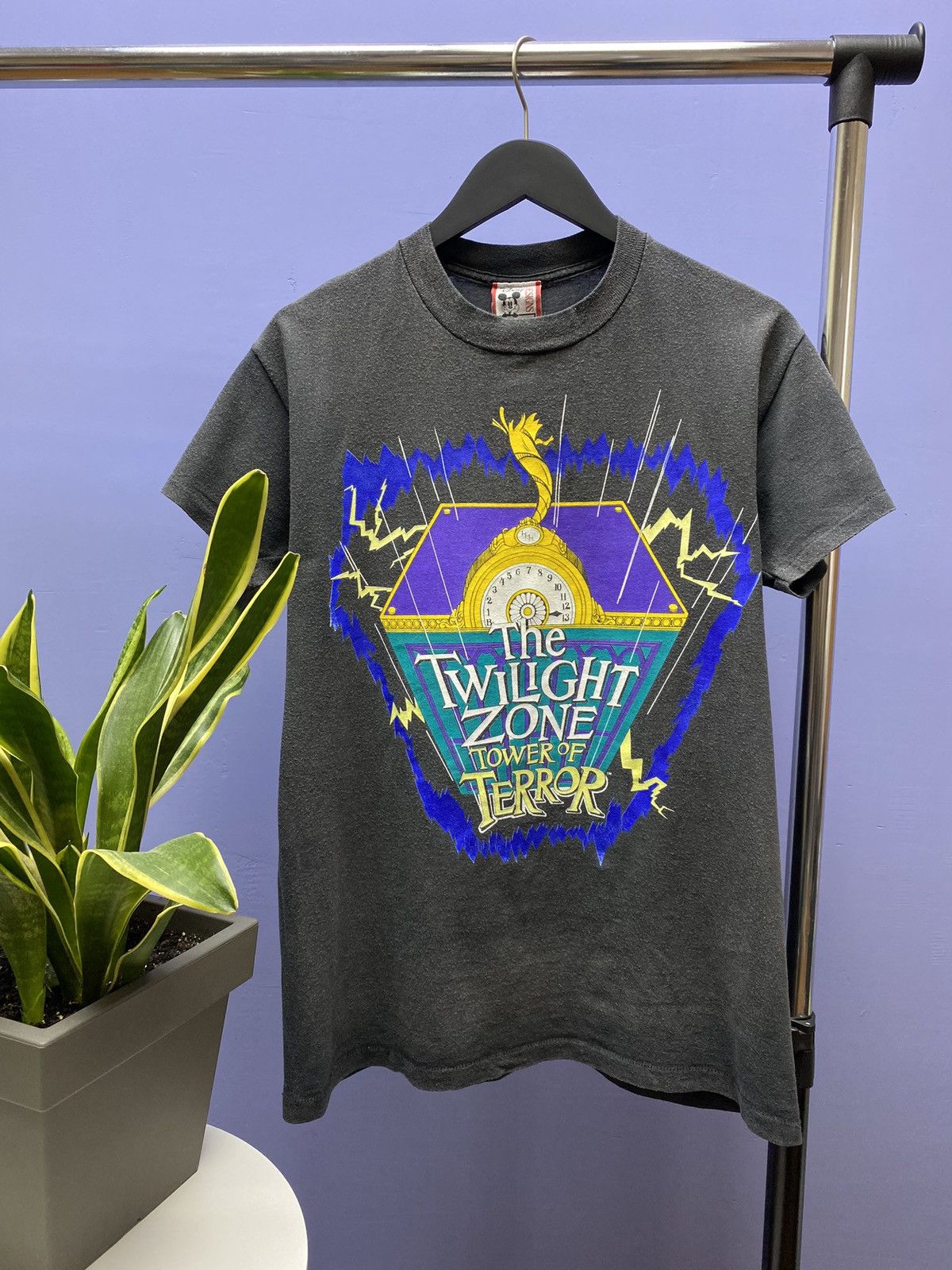 Vintage 90s Disney The Twilight Zone Tower Of Terror T Shirt - Tops