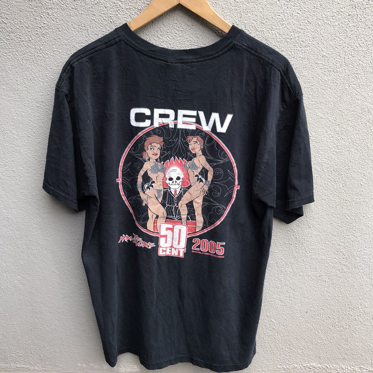 Vintage rare crew 50 CENT rap tee the massacre