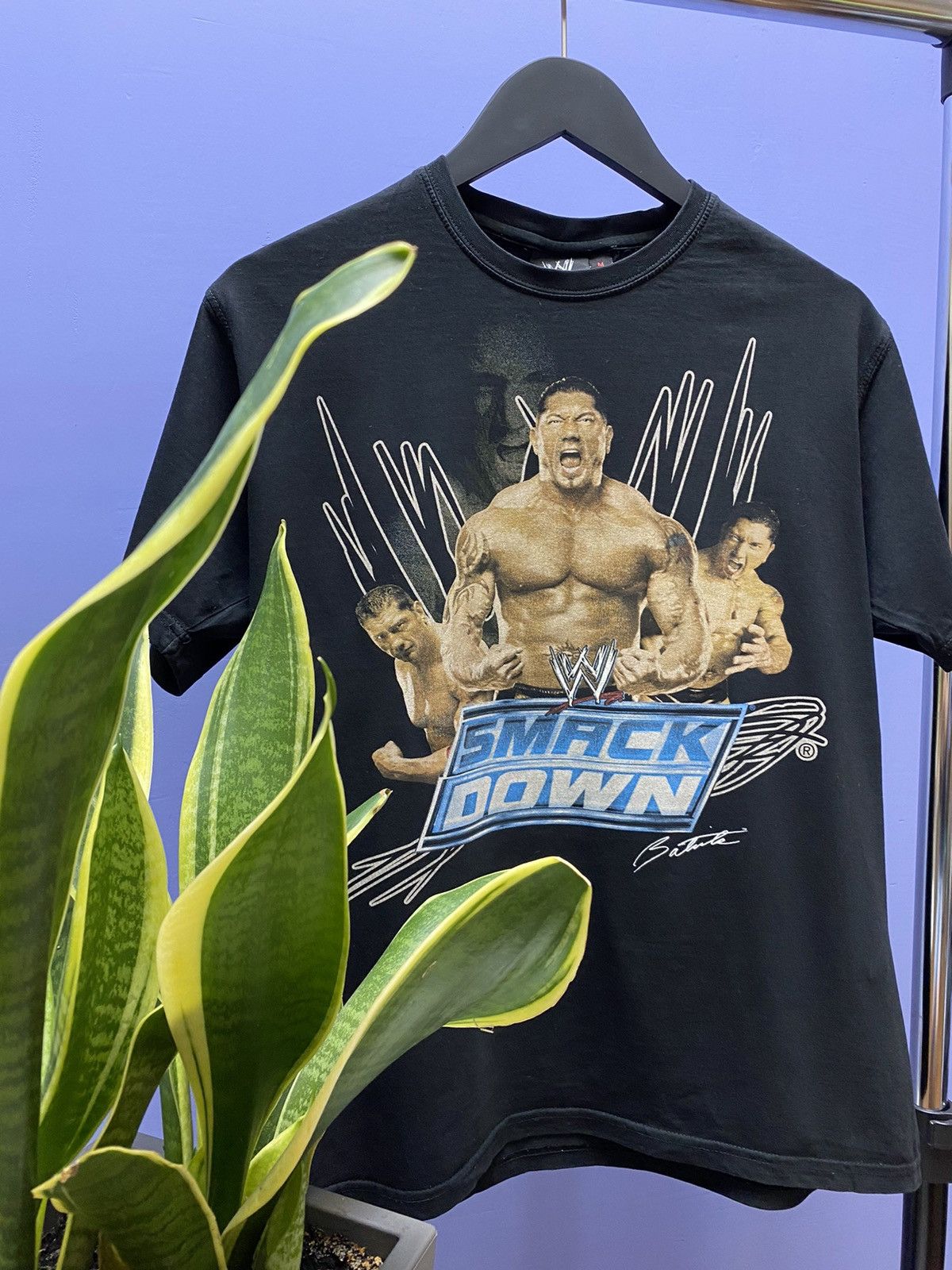 WWE WWE 2008 Batista SmackDown Wrestling T Shirt Size US M / EU 48-50 / 2 - 3 Thumbnail