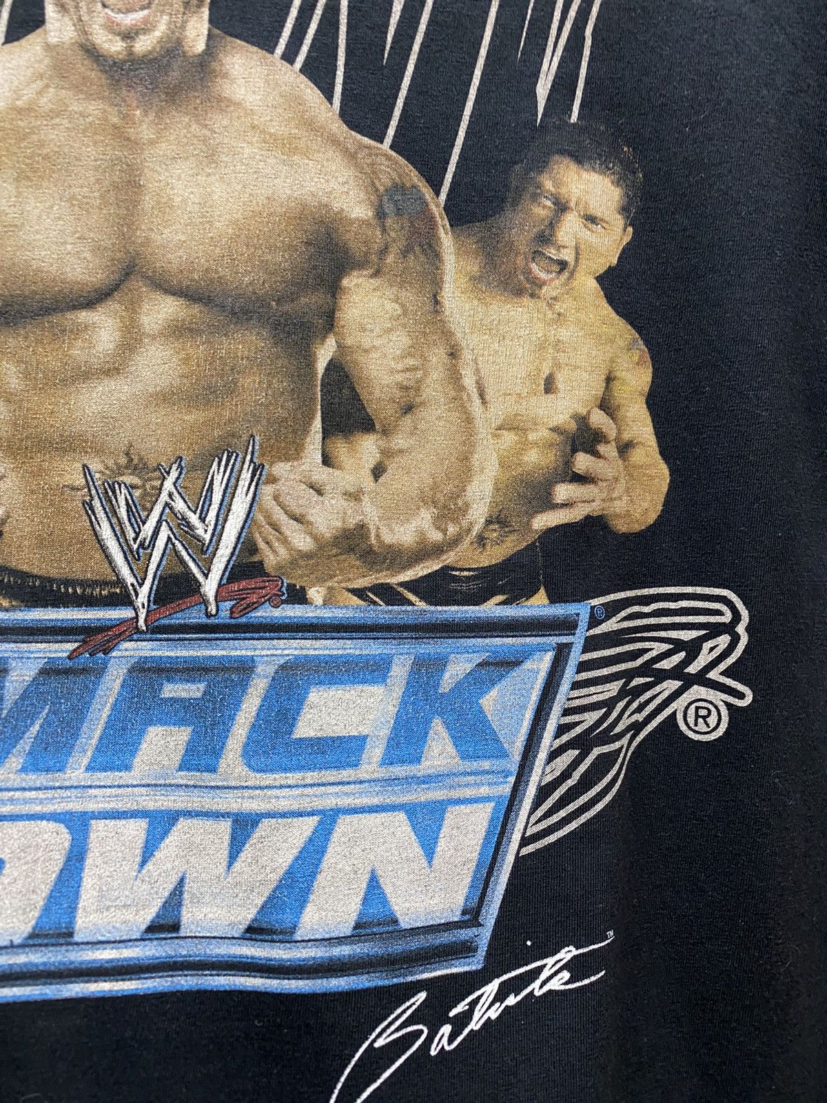 WWE WWE 2008 Batista SmackDown Wrestling T Shirt Size US M / EU 48-50 / 2 - 8 Thumbnail
