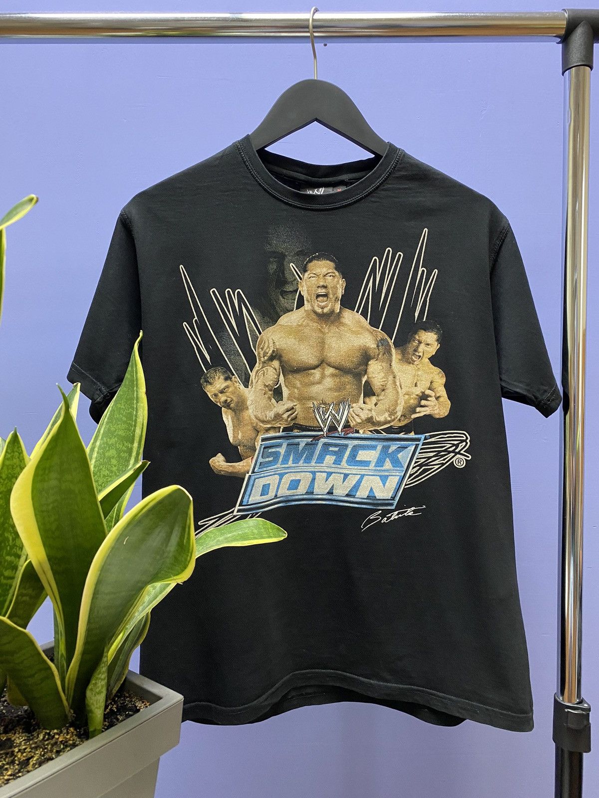 WWE WWE 2008 Batista SmackDown Wrestling T Shirt Size US M / EU 48-50 / 2 - 1 Thumbnail