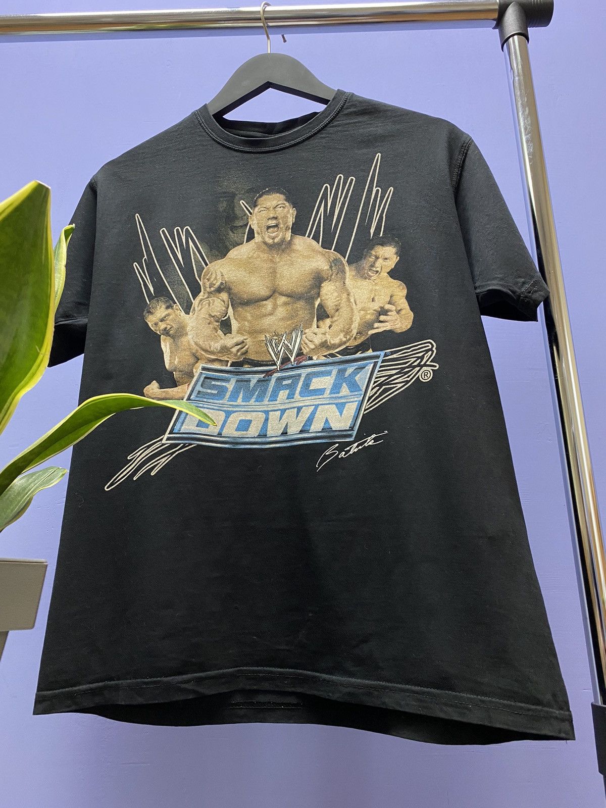WWE WWE 2008 Batista SmackDown Wrestling T Shirt Size US M / EU 48-50 / 2 - 4 Thumbnail